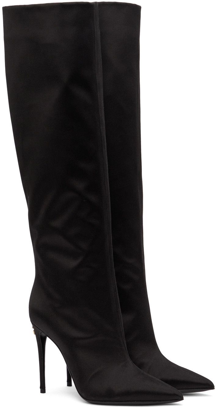 Dolce & Gabbana o1y0925 Spike Heel Boots in Black Size US 9 / IT 39 - 3 Thumbnail