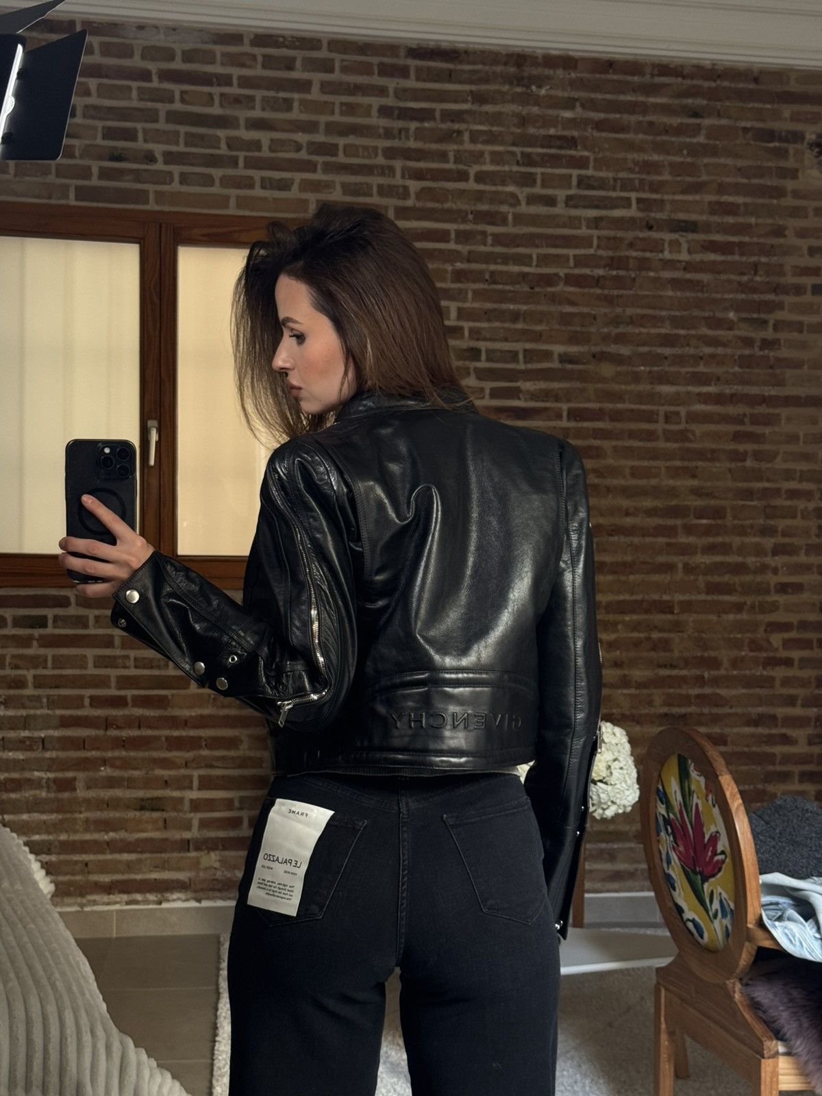 Givenchy Givenchy Bull Leather Jacket Black Size S / US 4 / IT 40 - 2 Thumbnail