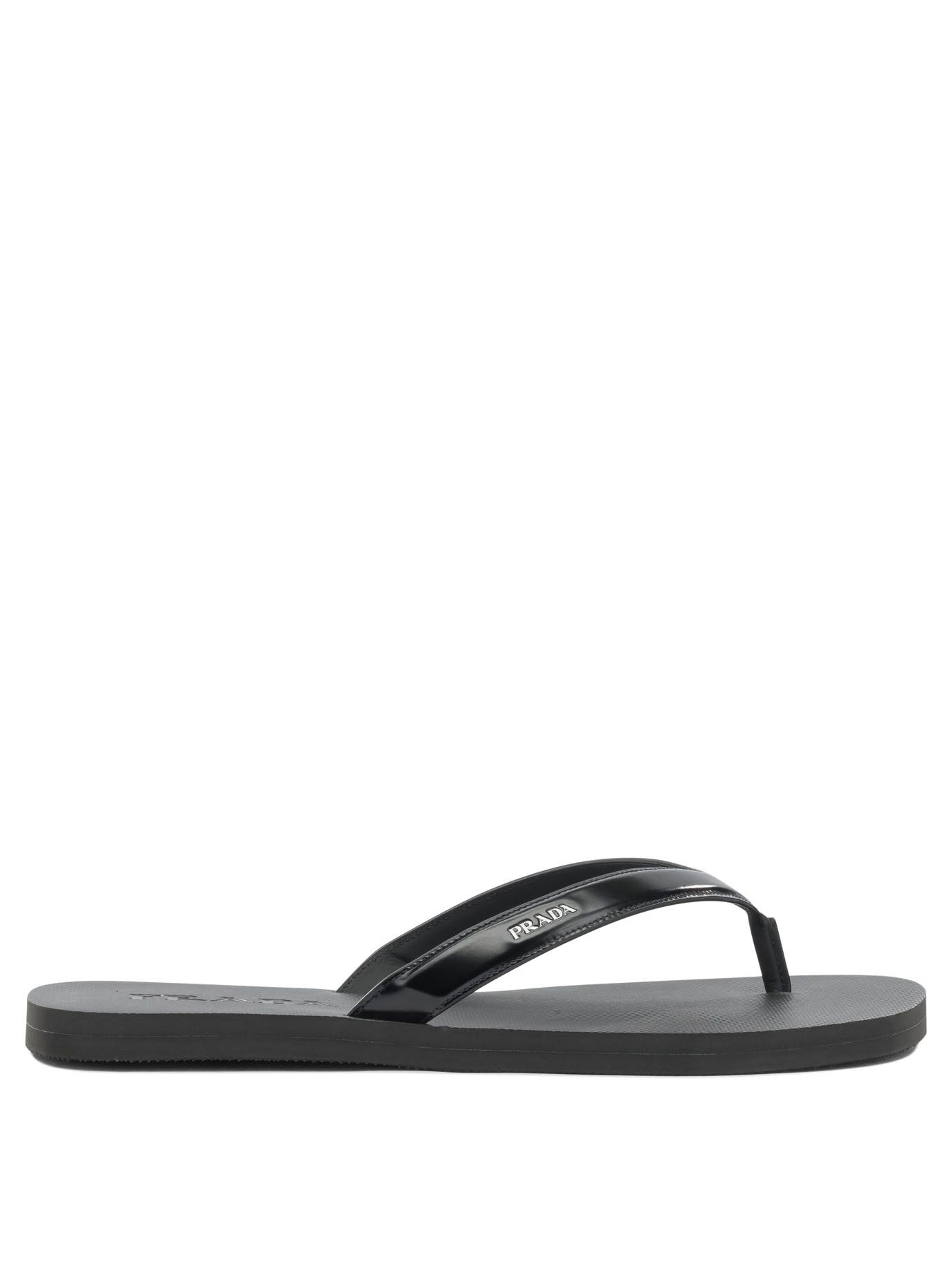 Prada Prada Low Leather Sandals UK 9 Men - USA Duties Paid Size US 10 / EU 43 - 1 Thumbnail