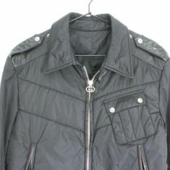 Gucci Vintage Gucci Black Bomber Jacket Size US L / EU 52-54 / 3 - 5 Thumbnail