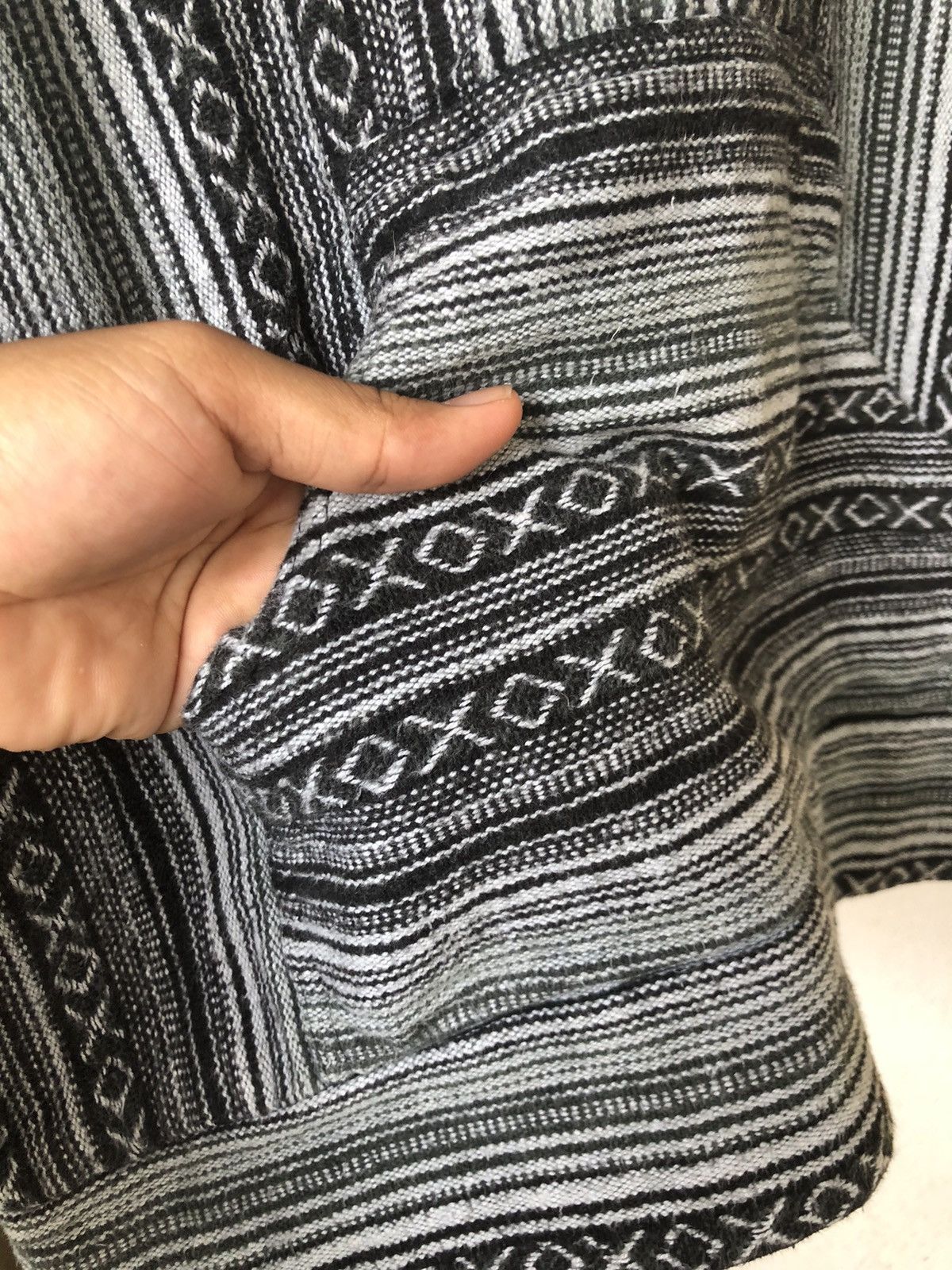 Vintage Vintage Lakhay Knit Cotton Hitchhiker Boho Hoodie Like Coogi Size US S / EU 44-46 / 1 - 9 Thumbnail