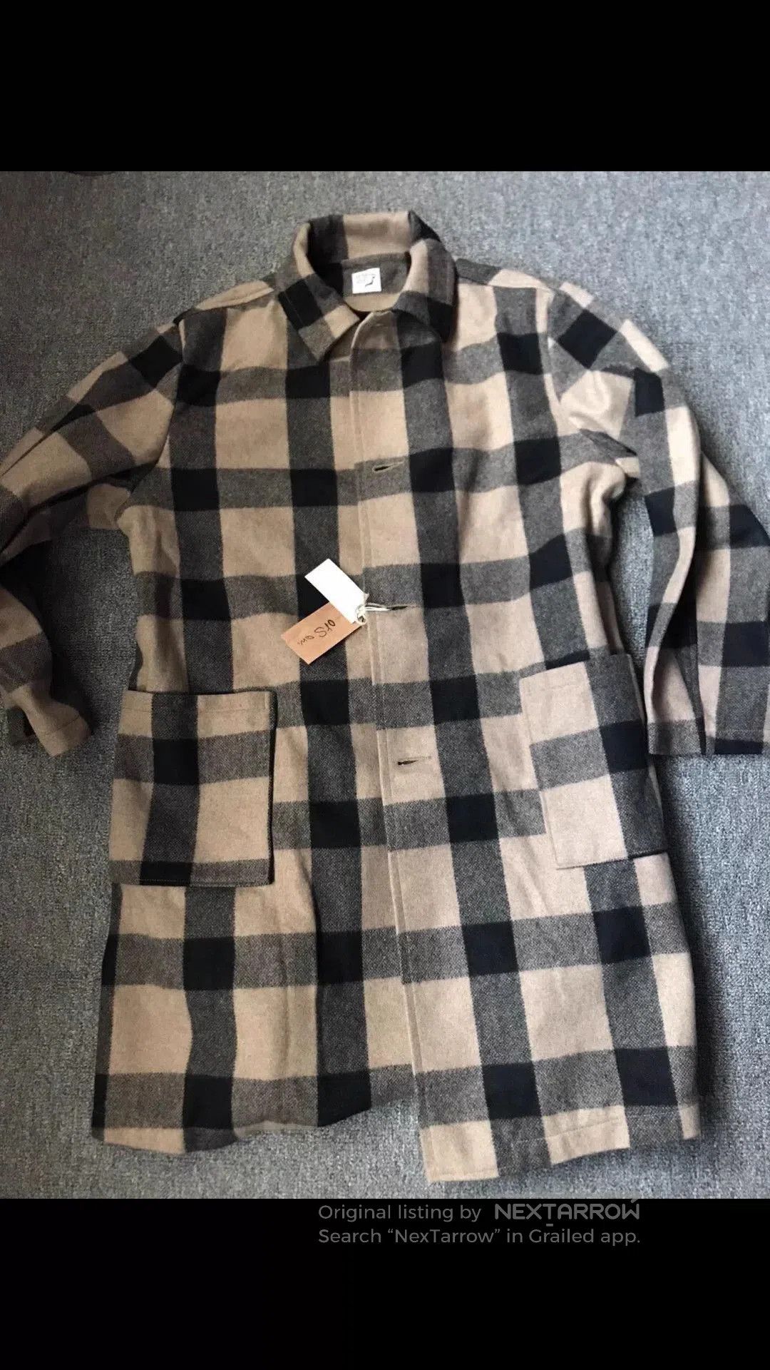 Orslow Multi Checkered Long Coat Size L. Size US L / EU 52-54 / 3 - 3 Thumbnail