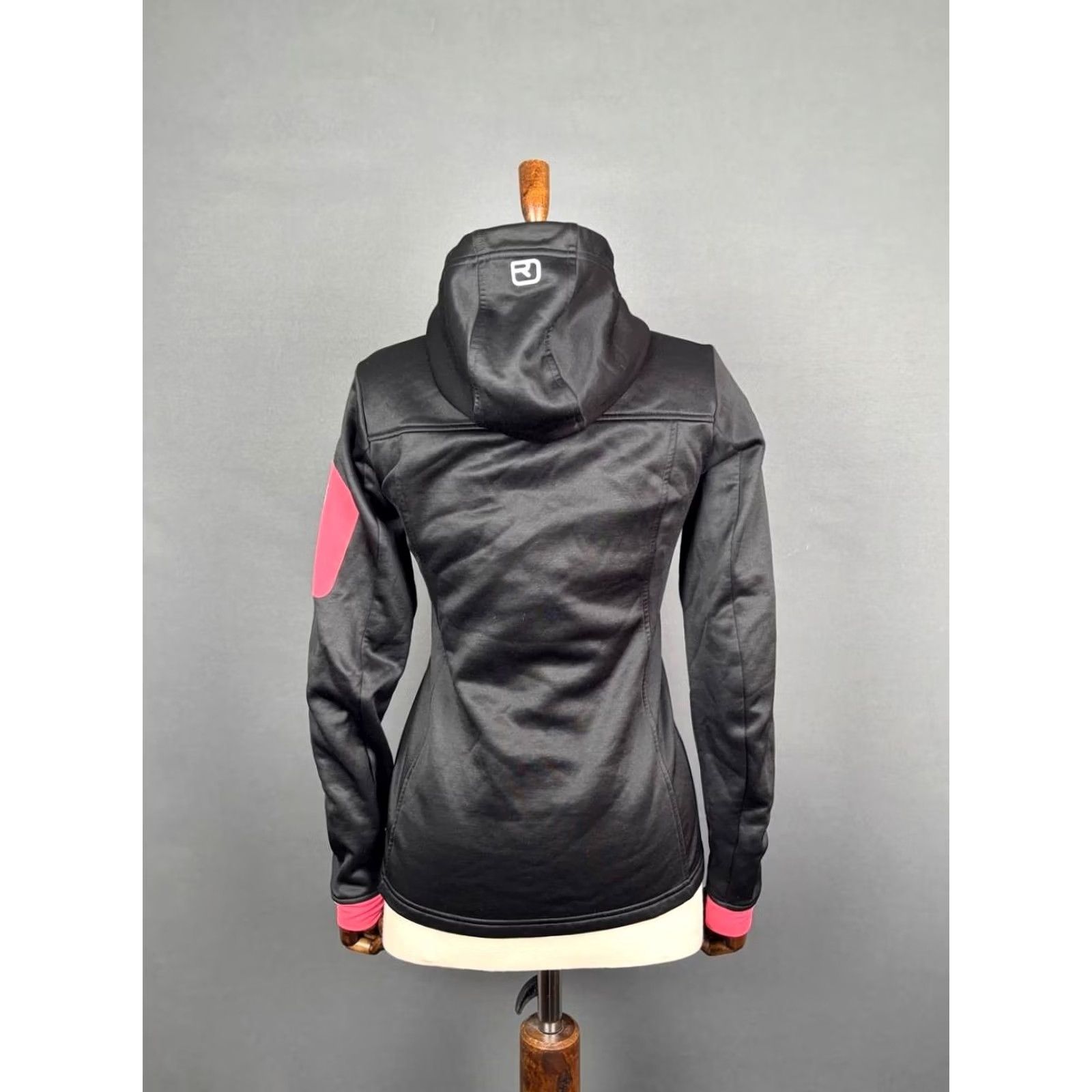 ORTOVOX Ortovox Womens Loden Hoody Sweater M Black Polyester Merino elastan Long Sleeve Full Zip Logo Casual Outdoor Size M / US 6-8 / IT 42-44 - 2 Thumbnail