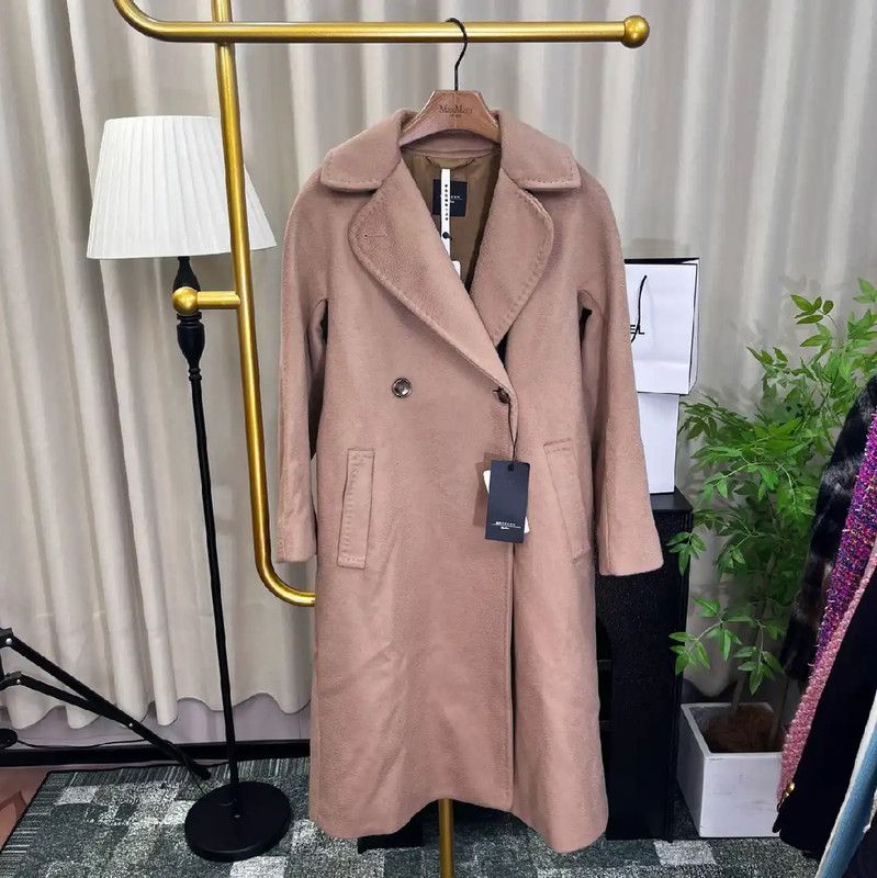 Max Mara MaxMara Brown Wool Women's Overcoat 0089 Size XS / US 0-2 / IT 36-38 - 1 Thumbnail