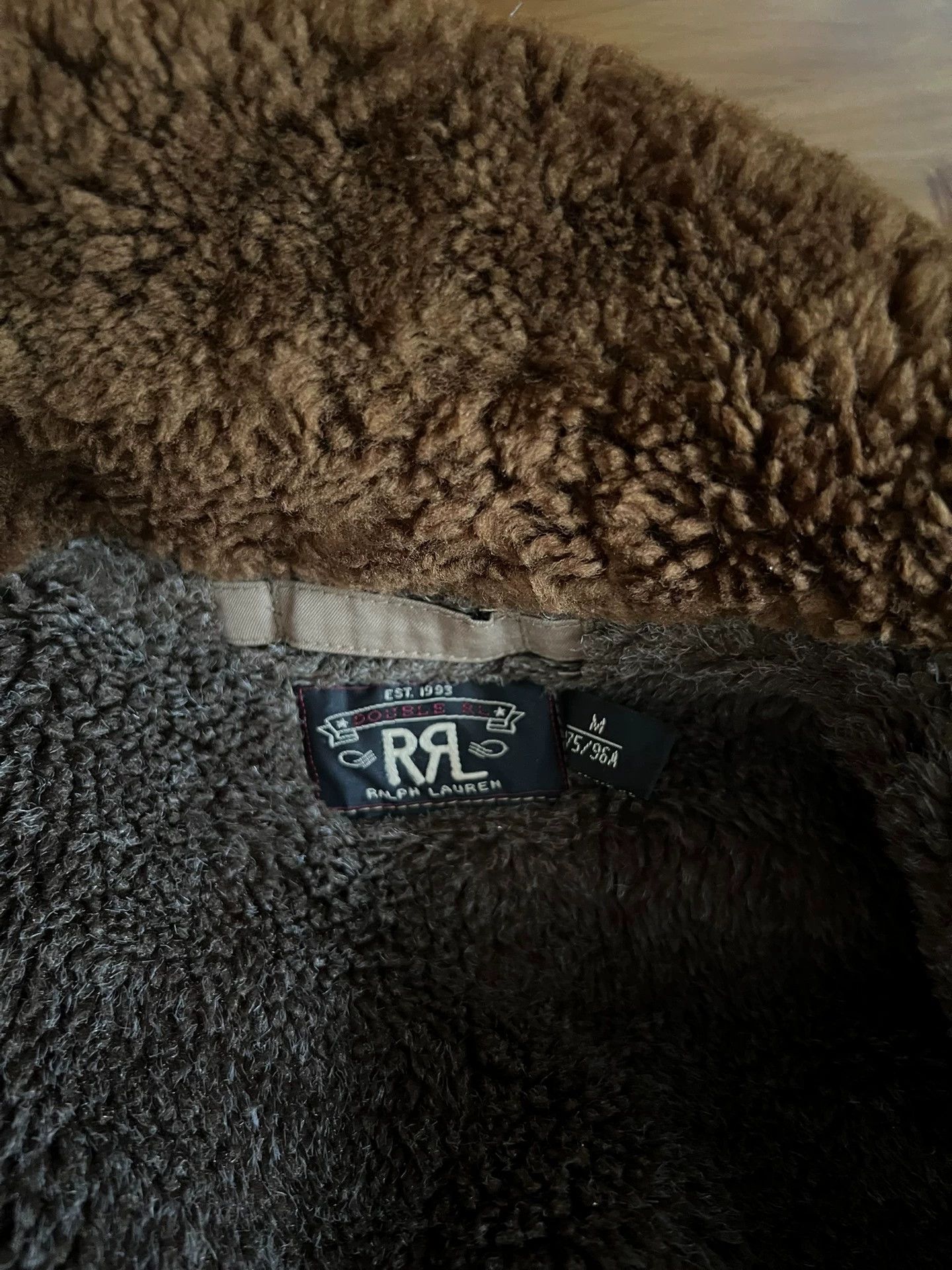 RRL Ralph Lauren RRL A-2 Jacket Wool Sheepskin Trim Talon Zip Vintage Size US M / EU 48-50 / 2 - 8 Thumbnail