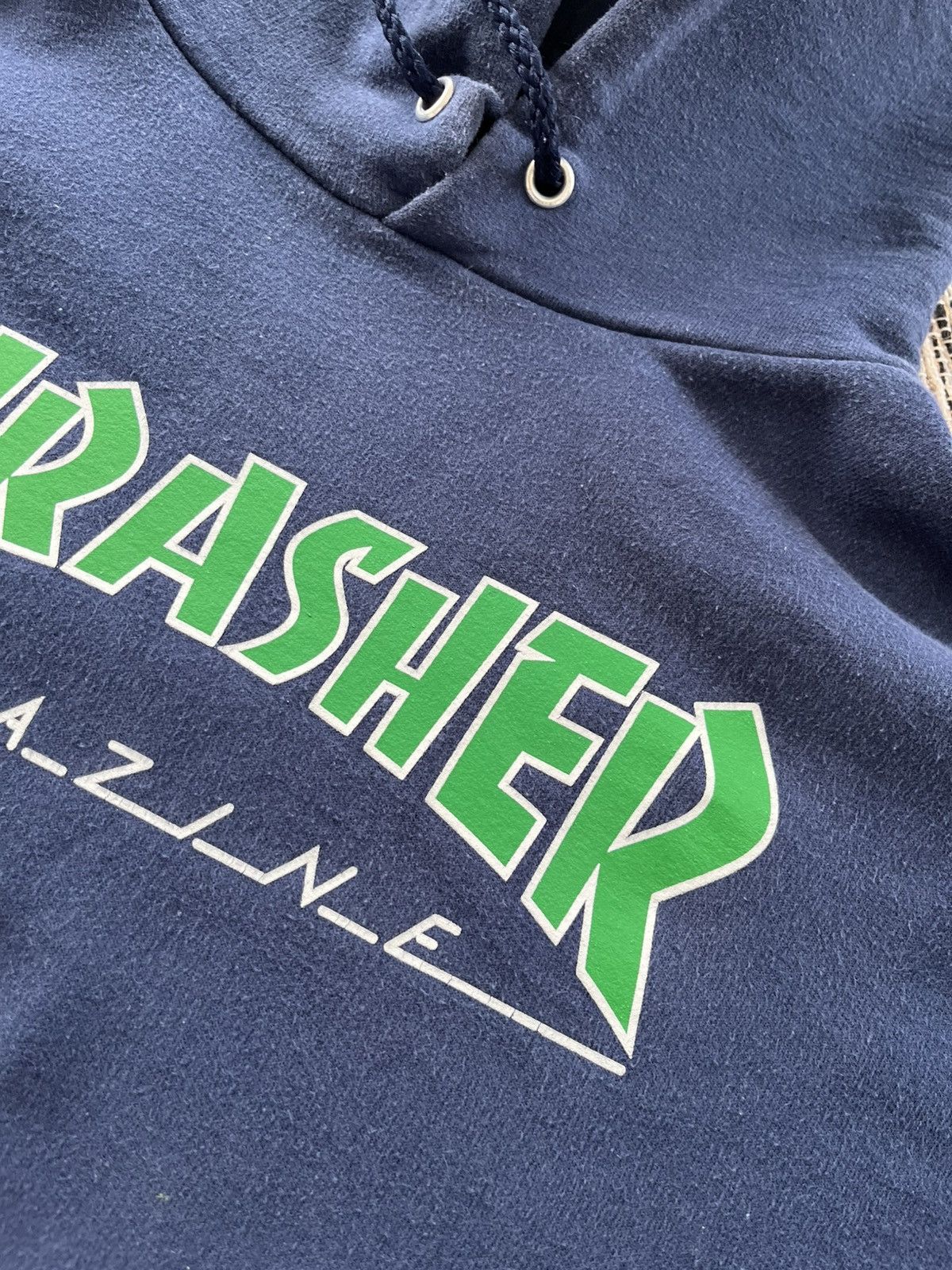 Thrasher Vintage 00s Thrasher Faded Blue minimalistic sk8 y2k Hoodie Size US L / EU 52-54 / 3 - 12 Thumbnail