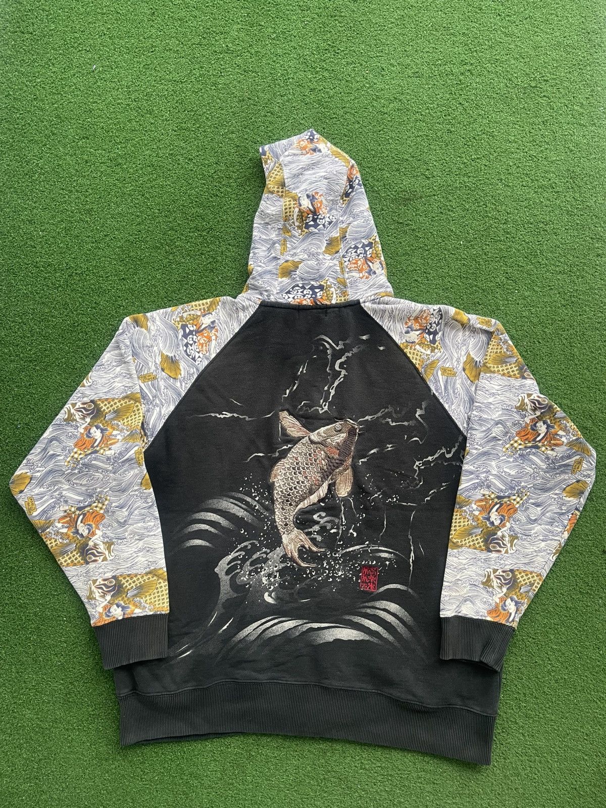 Japanese Brand × Vintage 🔥RARE🔥SUKAJAN KOI FISH KARAKURI TAMASHI EMBROIDERY Size US M / EU 48-50 / 2 - 1 Thumbnail