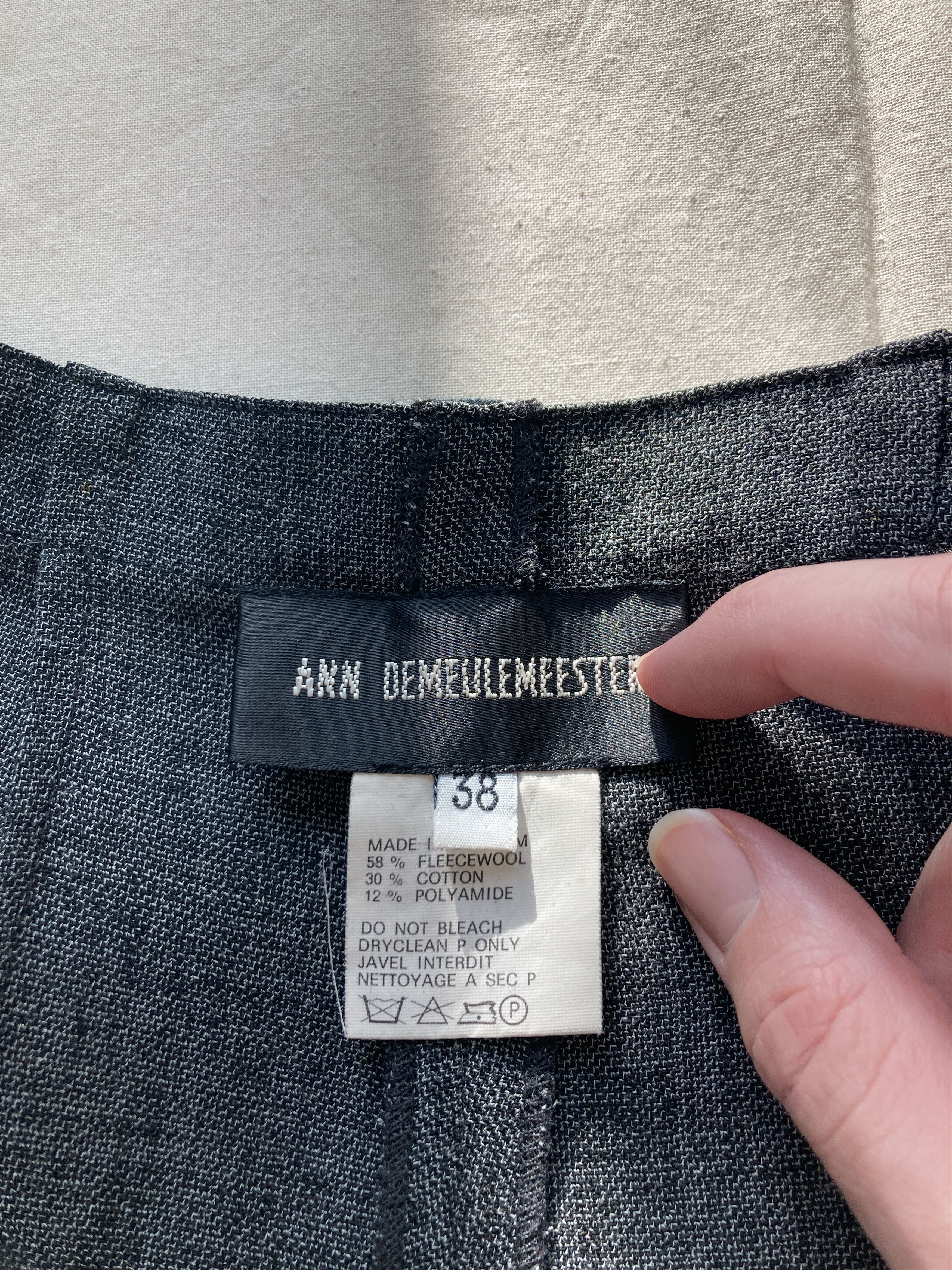 Ann Demeulemeester Early 90's Grey Side Buttoned Trousers Size 27" / US 4 / IT 40 - 8 Thumbnail