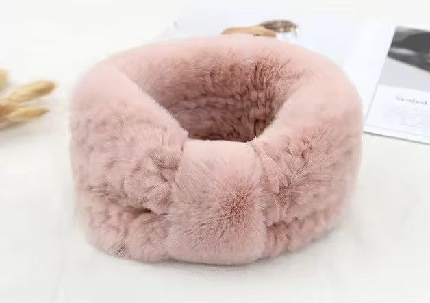 Japanese Brand fur knitted elastic headband Size ONE SIZE - 1 Thumbnail