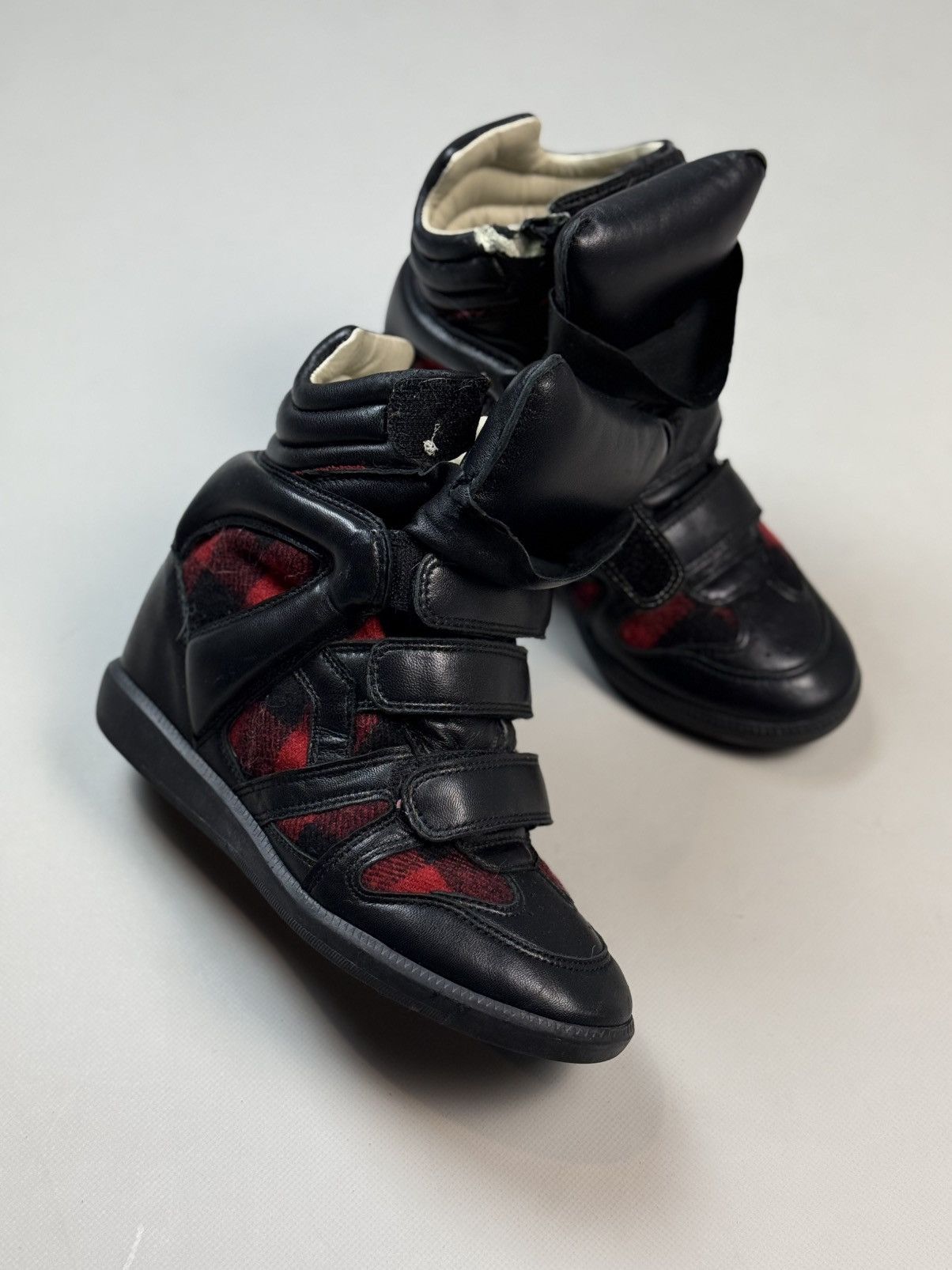 Isabel Marant Isabel Marant Beckett High Top Leather Sneakers Wedge Boots Size US 6 / IT 36 - 5 Thumbnail