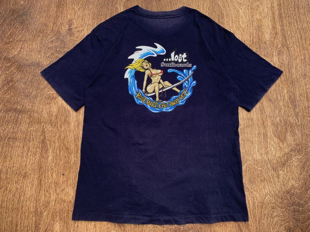 Lost Enterprises × Vintage ❌SOLD❌ 90s Lost Surfboards "Wet Girl" by Lost Enterprises Size US L / EU 52-54 / 3 - 2 Thumbnail