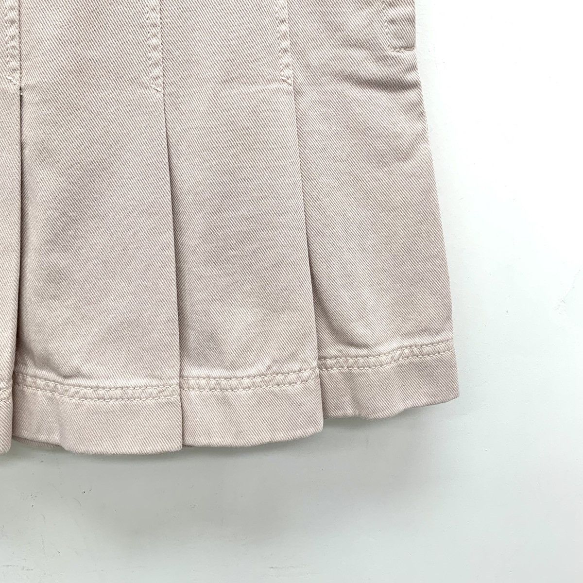 Valentino Valentino Light Pink Cotton Casual Pleated Mini Skirt K26WX Size 27" / US 4 / IT 40 - 4 Thumbnail