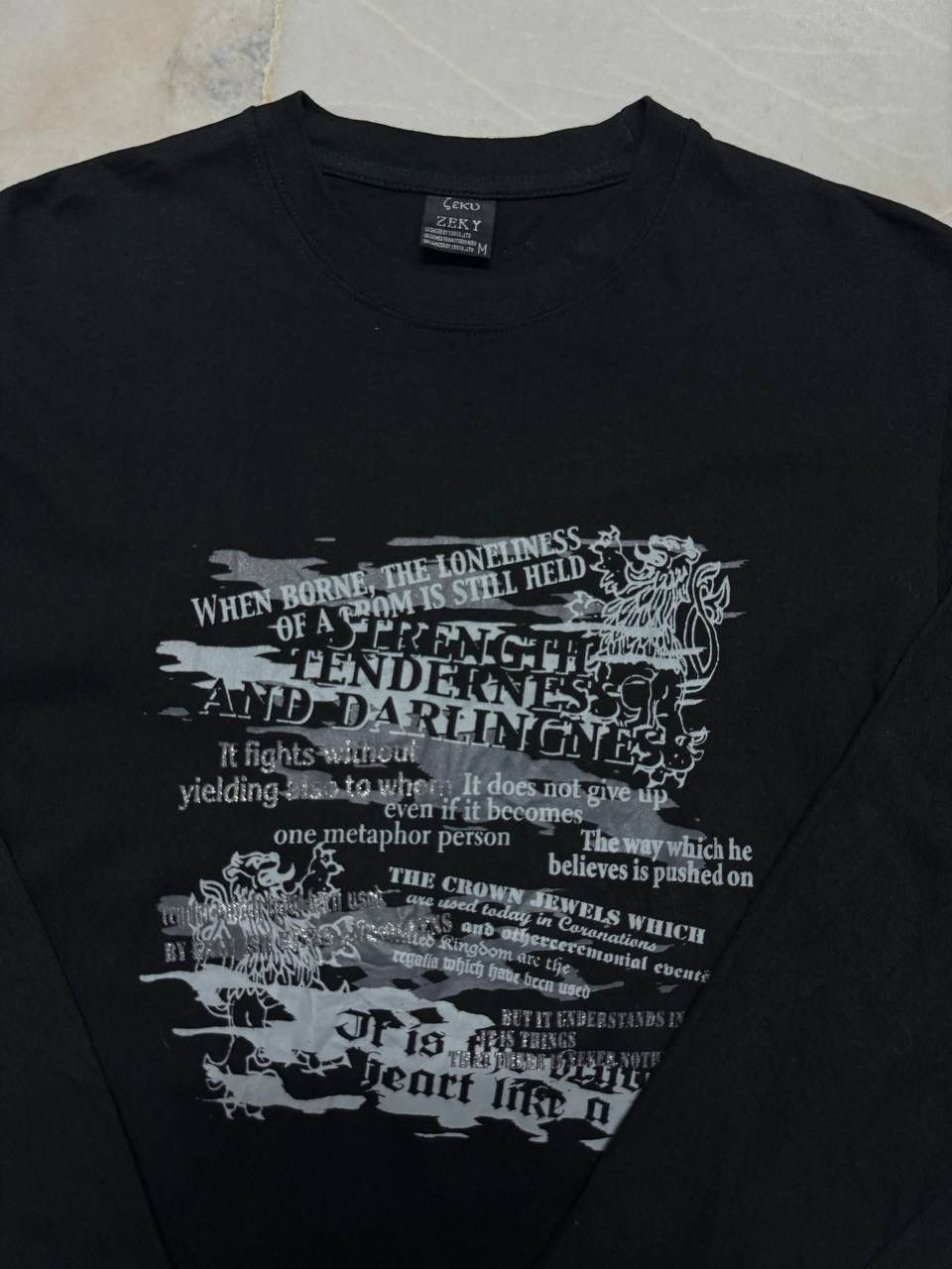 Seditionaries Vintage Leku Punk Tshirt Strength Tenderness And Darlingness Size US M / EU 48-50 / 2 - 2 Thumbnail