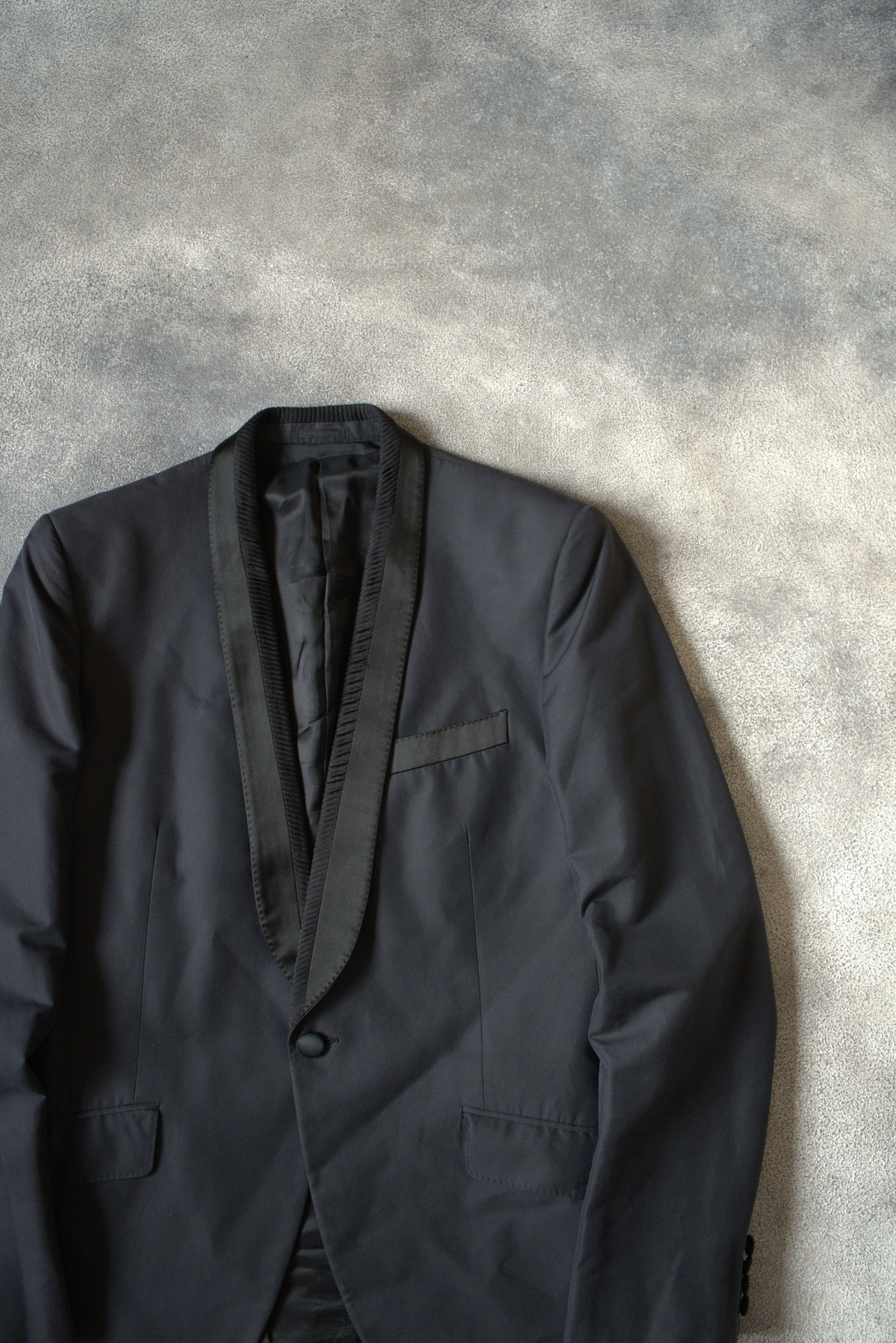 Alexander McQueen S/S 2007 Alexander McQueen RUNWAY Satin Detail Suit Size 52R - 7 Thumbnail