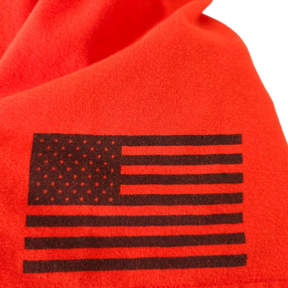 Under Armour Under Armour Freedom Eagle T Shirt Mens XL Orange United States Of America Shirt Mens XL Orange Patriotism Size US XL / EU 56 / 4 - 7 Thumbnail