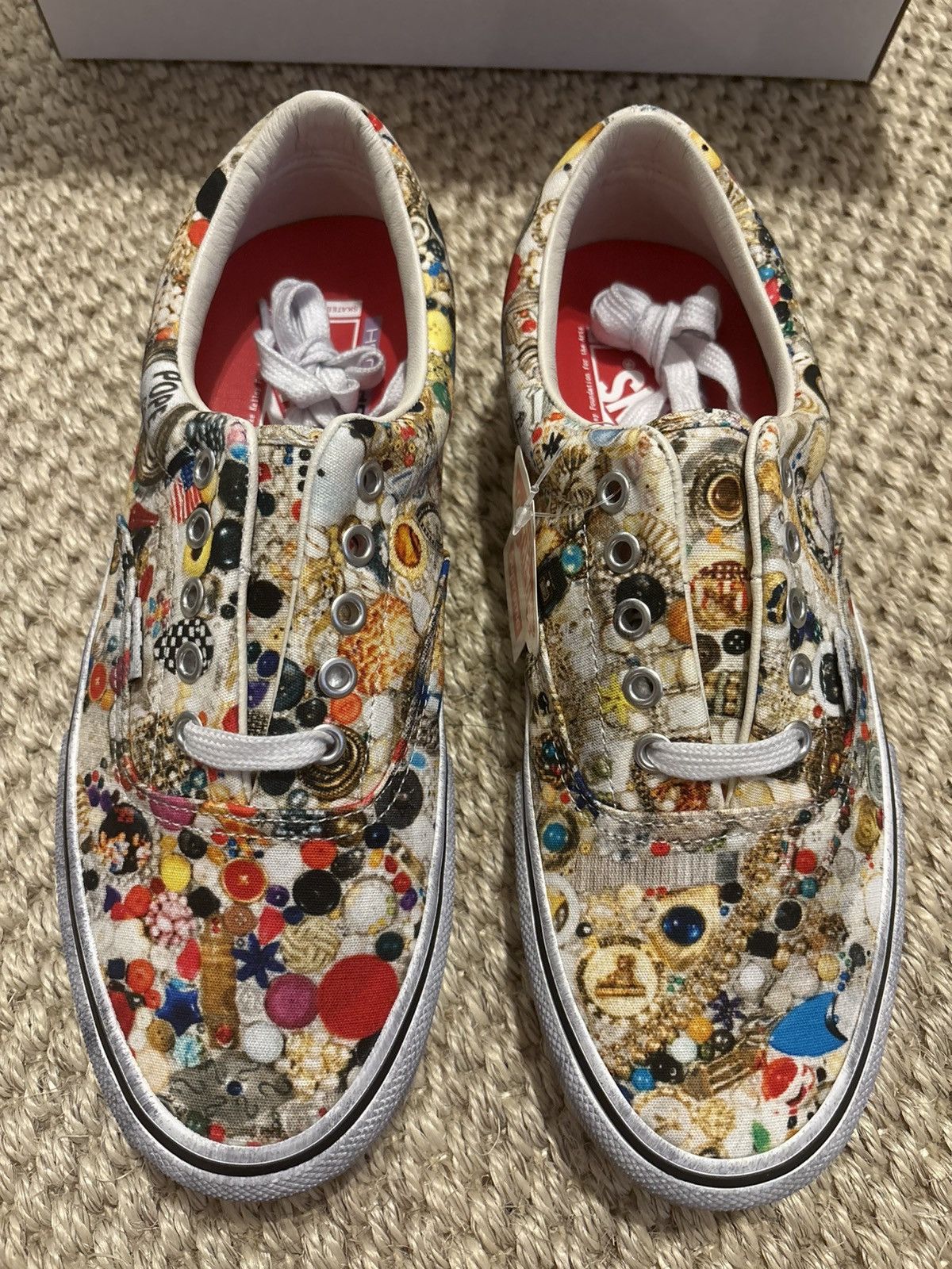 Supreme × Vans Supreme Mike Kelly Vans Era White size 9.5 Size US 9.5 / EU 42-43 - 2 Thumbnail