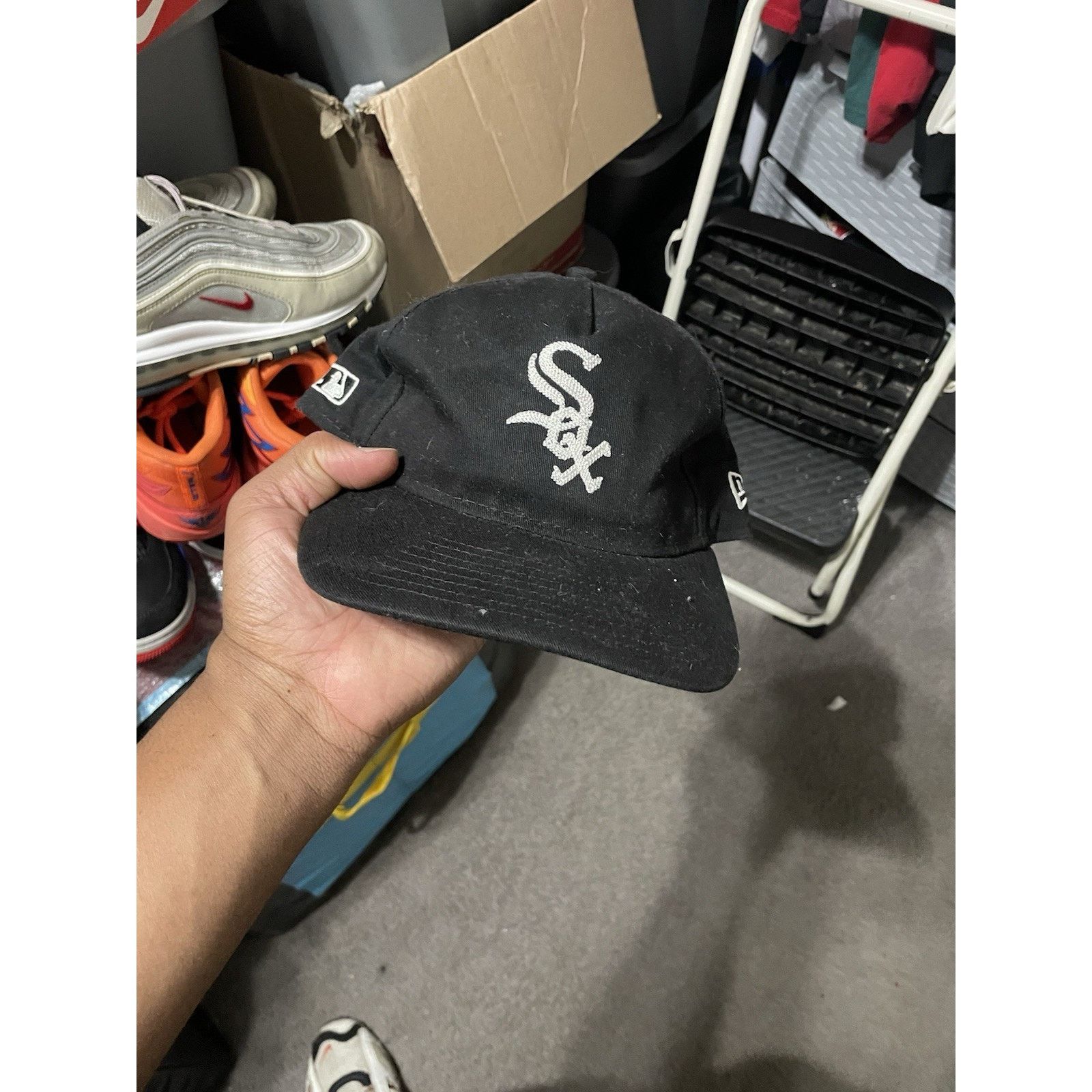 American Needle American Needle Chicago White Sox Plain Logo Snapback Hat Size ONE SIZE - 1 Thumbnail