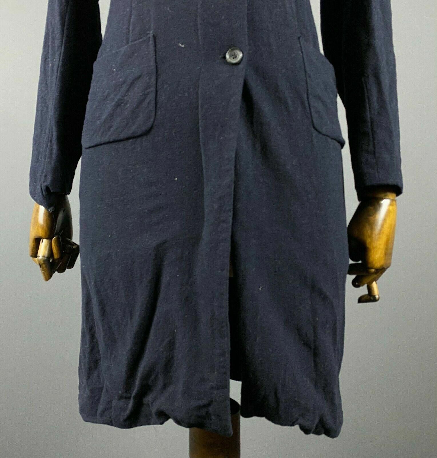 Jil Sander Ladies Jil Sander Navy Wool Zip Up Multi Pocket Coat Jacket Size M / US 6-8 / IT 42-44 - 3 Thumbnail