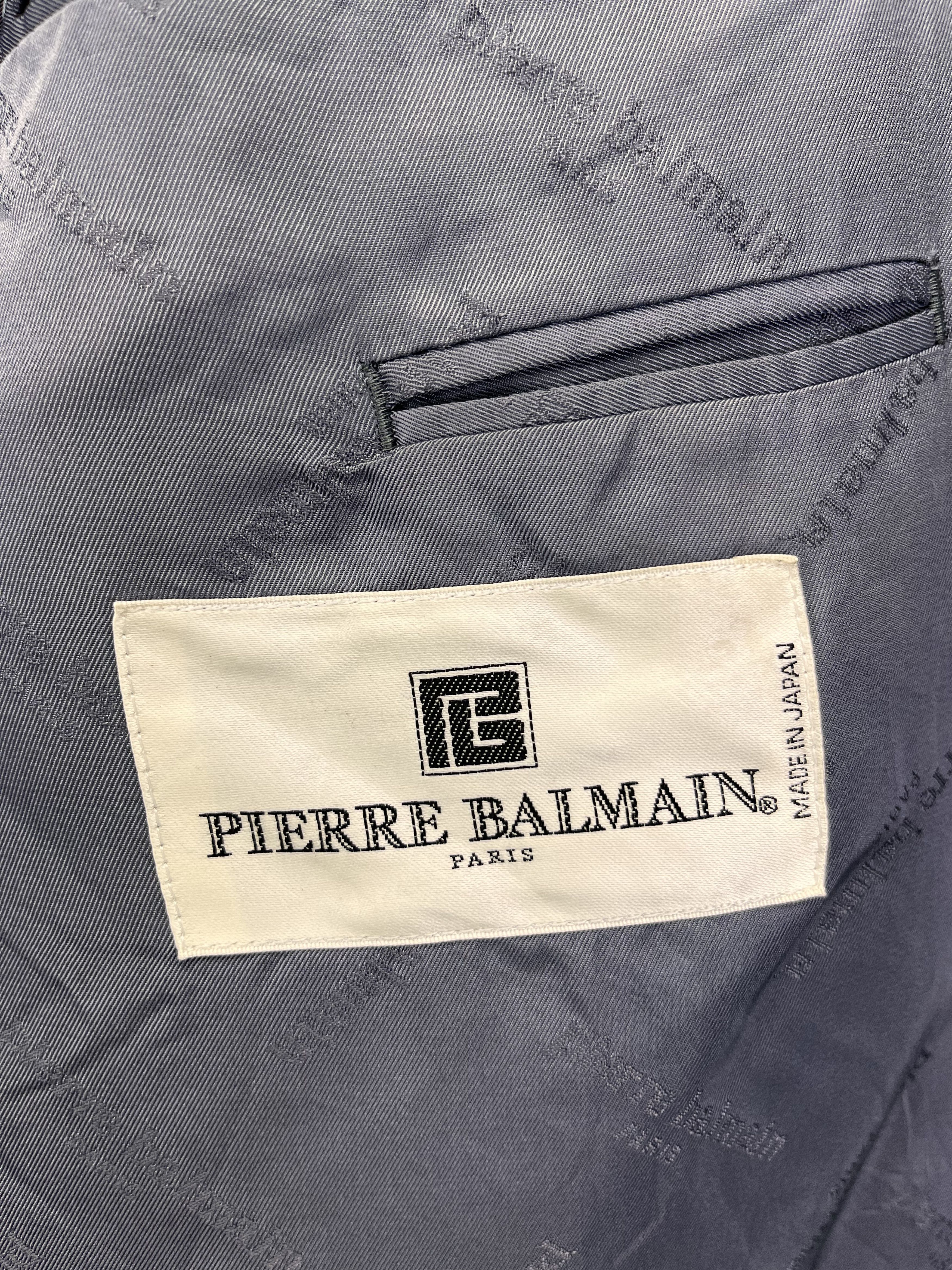 Balmain Vintage Pierre Balmain Luxury Wool Blazer Coat Jacket Size US M / EU 48-50 / 2 - 6 Thumbnail