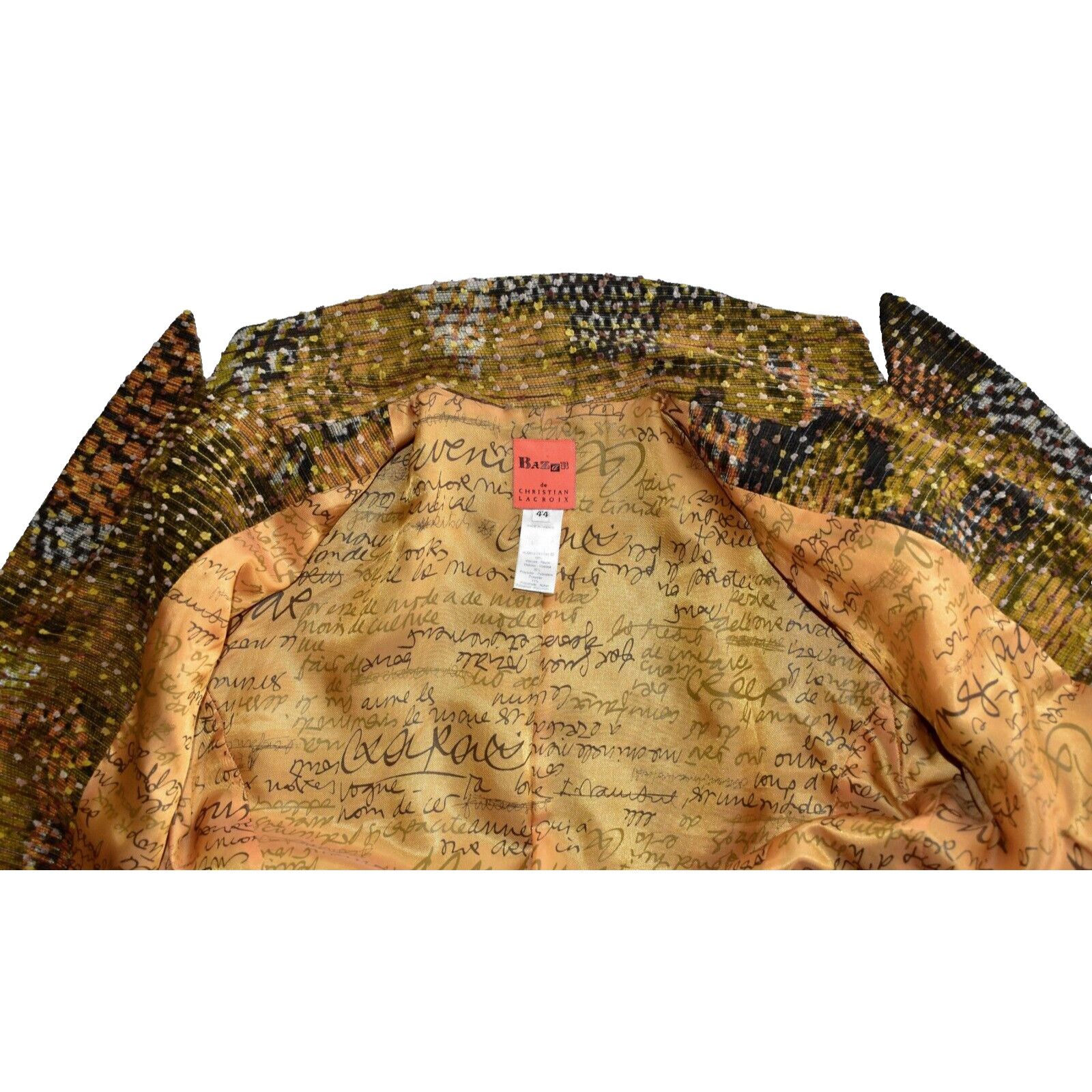 Christian Lacroix BAZAR DE CHRISTIAN LACROIX Vintage Tapestry Tweed Blazer 44 Size L / US 10 / IT 46 - 5 Thumbnail
