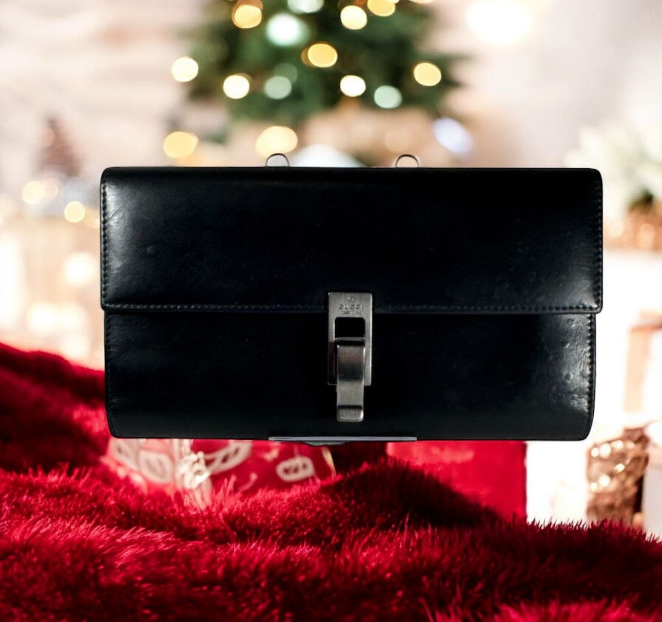 Gucci GUCCI Soft leather continental wallet with GUCCI clasp Size ONE SIZE - 5 Thumbnail