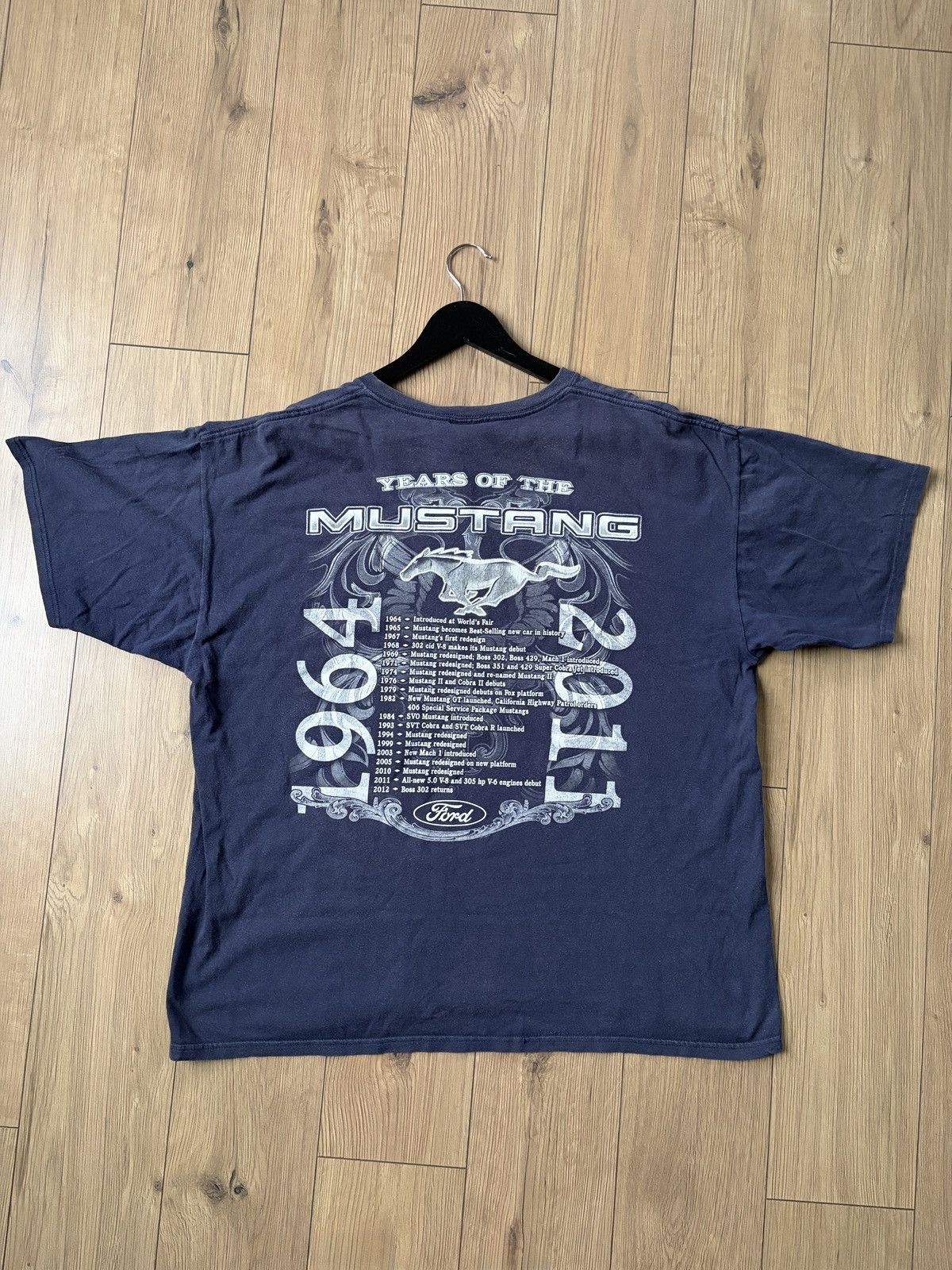 Ford Vintage Boxy Ford Mustang Faded T-shirt Size US XXL / EU 58 / 5 - 2 Thumbnail