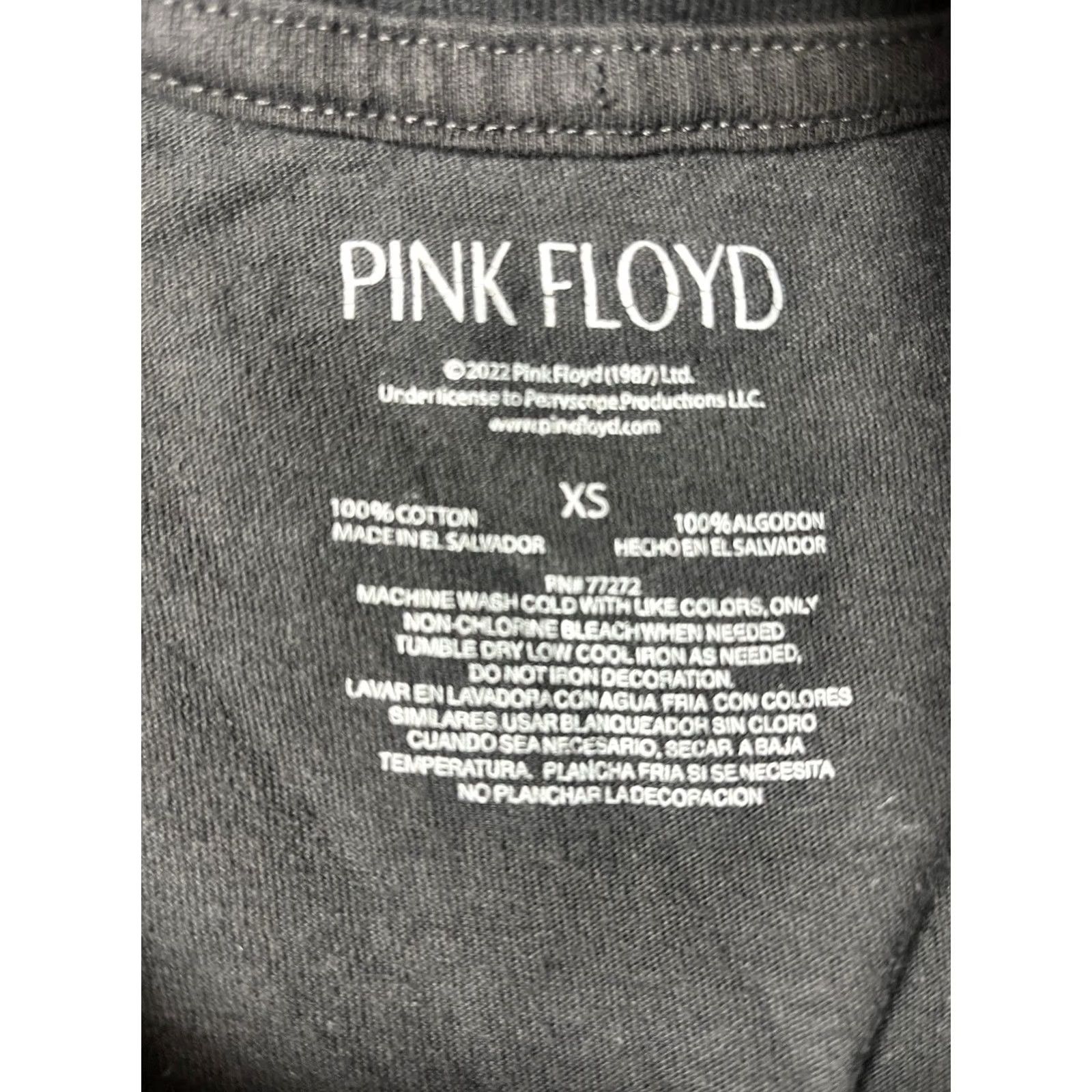 Vintage Pink Floyd T-Shirt Black Dark Side Moon 1972-73 World Tour Sz XS Size US XS / EU 42 / 0 - 5 Thumbnail