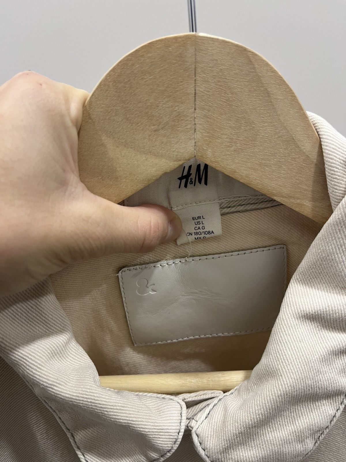 H&M H&M Cream Corduroy Light Jacket Size US L / EU 52-54 / 3 - 6 Thumbnail