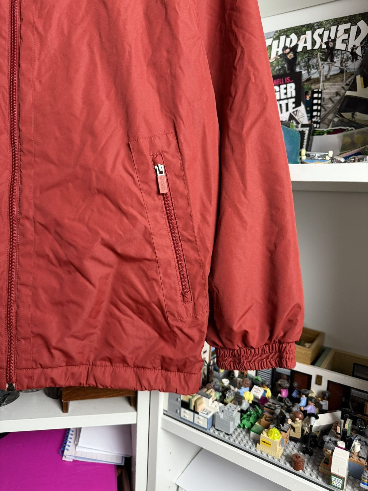 Designer × Lacoste × Vintage Vintage 90s Lacoste fleece lined winter raincoat jacket XL Size US XL / EU 56 / 4 - 6 Thumbnail