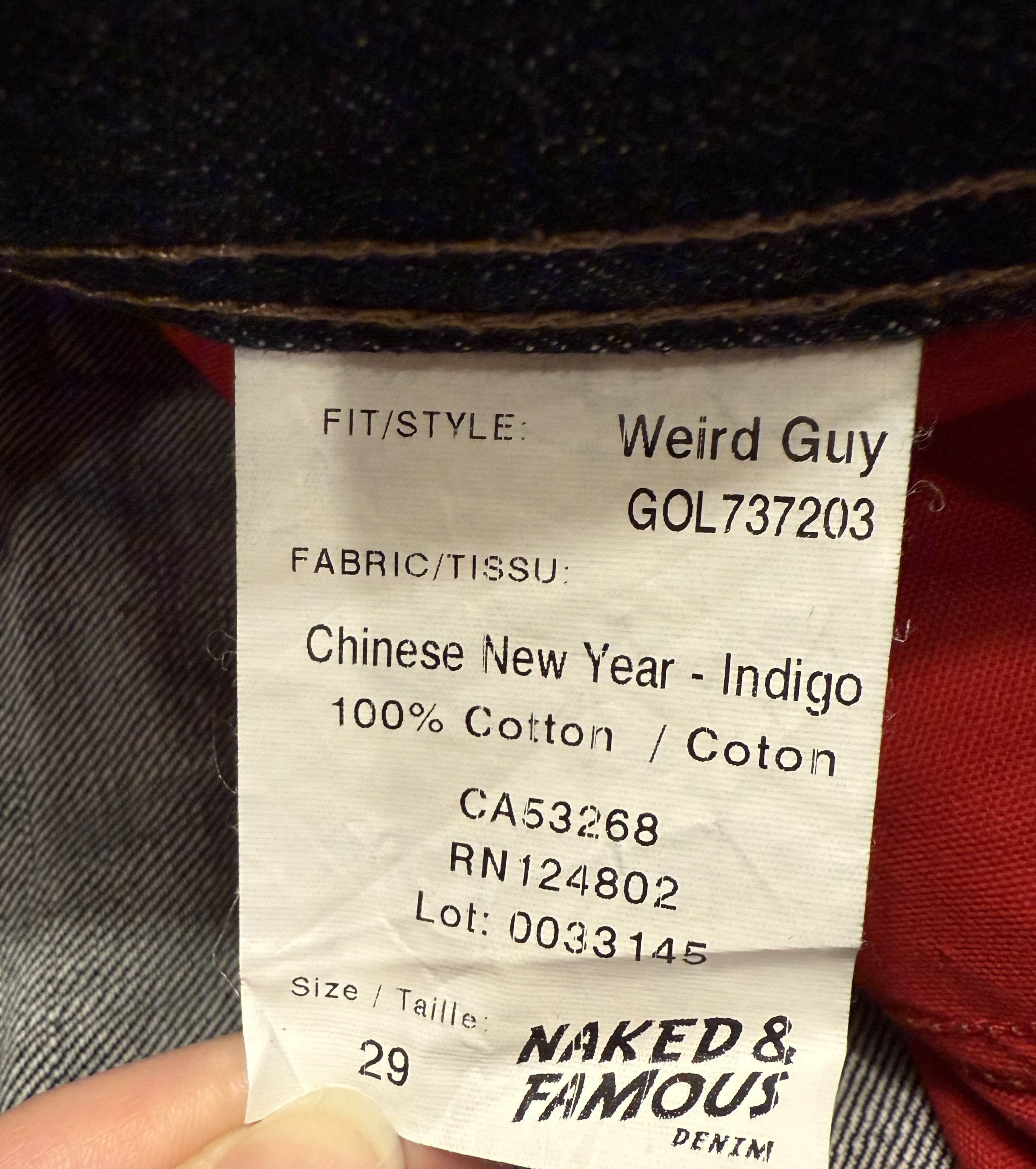 Naked & Famous Naked & Famous Chinese New Year - Metal Ox - Weird Guy Size US 29 - 8 Thumbnail