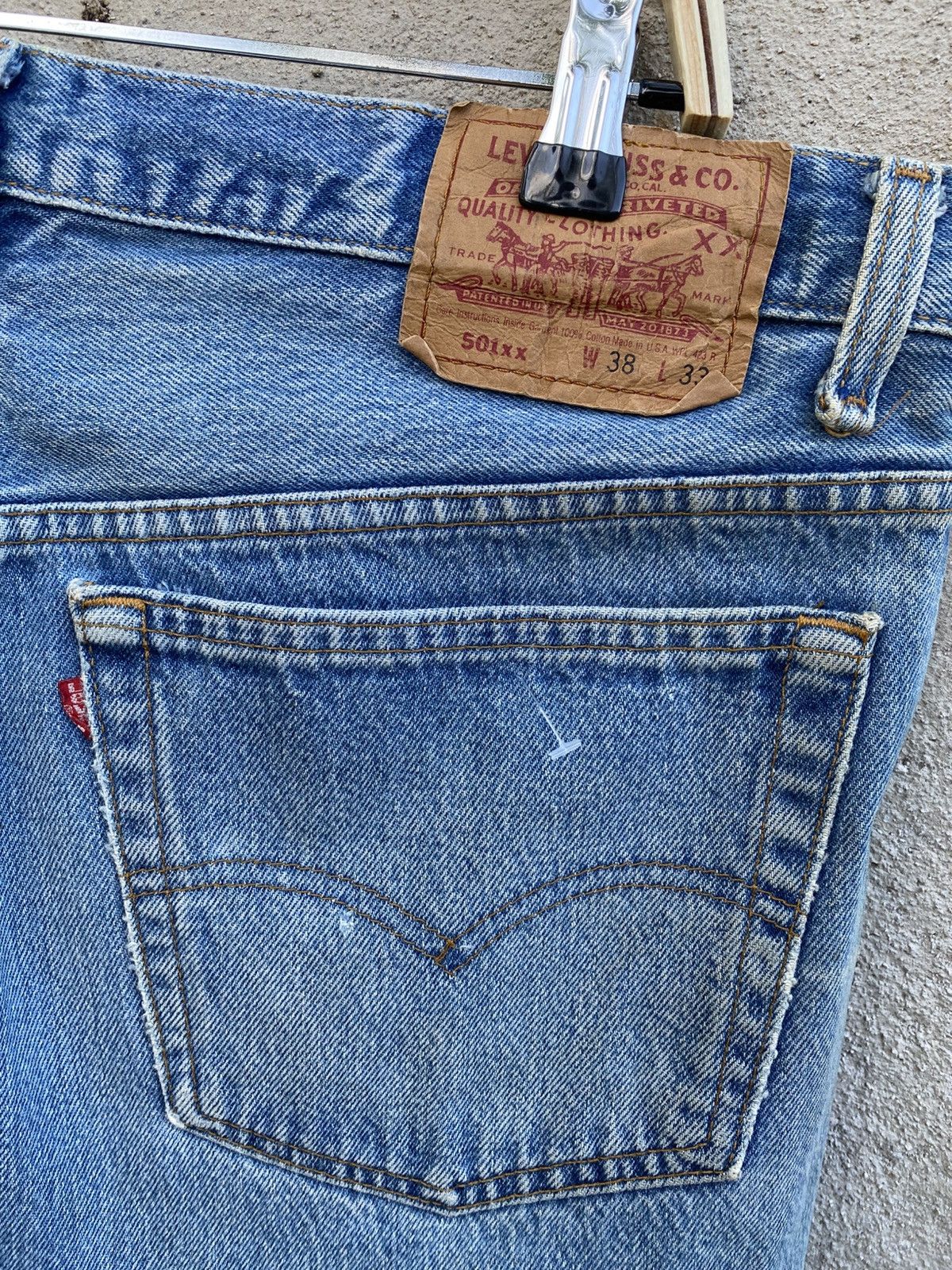 Levi's × Levi's Vintage Clothing × Vintage W37x30.5 vintage levi's 501xx made in USA Size US 37 - 3 Thumbnail