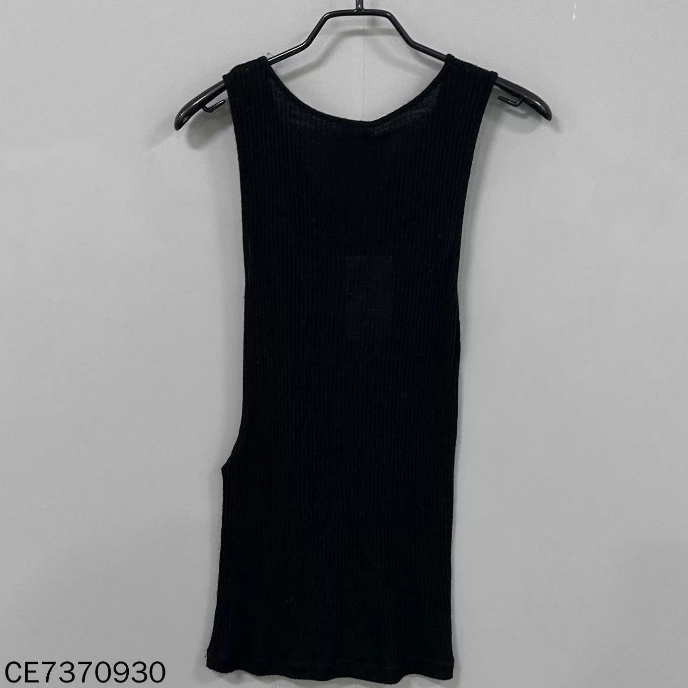 Saint Laurent Paris Saint Laurent Black Logo Embroidered Knit Vest M Size M / US 6-8 / IT 42-44 - 3 Thumbnail
