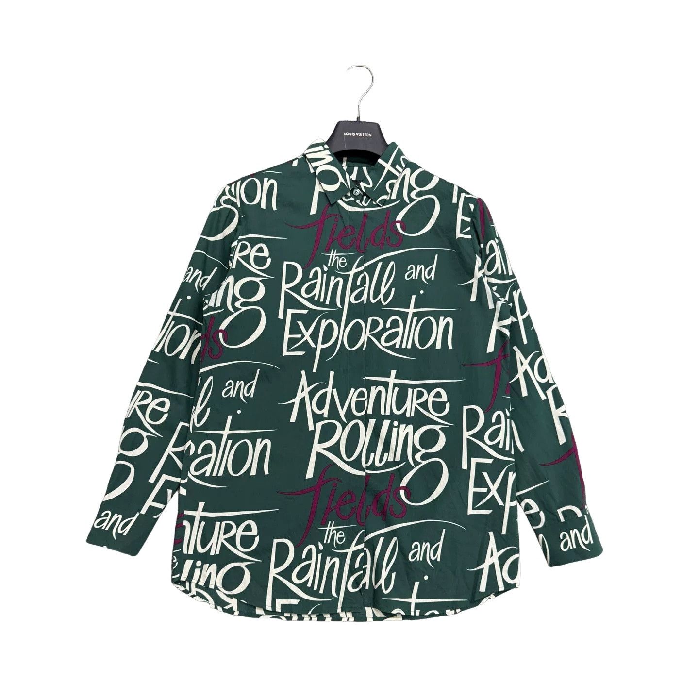 Burberry Burberry Prorsum Graffiti Script Cotton Silk Shirt Size 40 Size US M / EU 48-50 / 2 - 1 Thumbnail