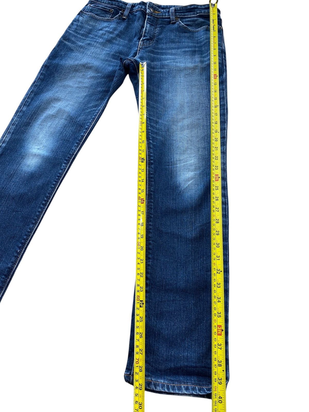 Edwin Edwin 503 Faded Blue Wash Whiskered Skinny Leg Jeans Size US 32 / EU 48 - 8 Thumbnail