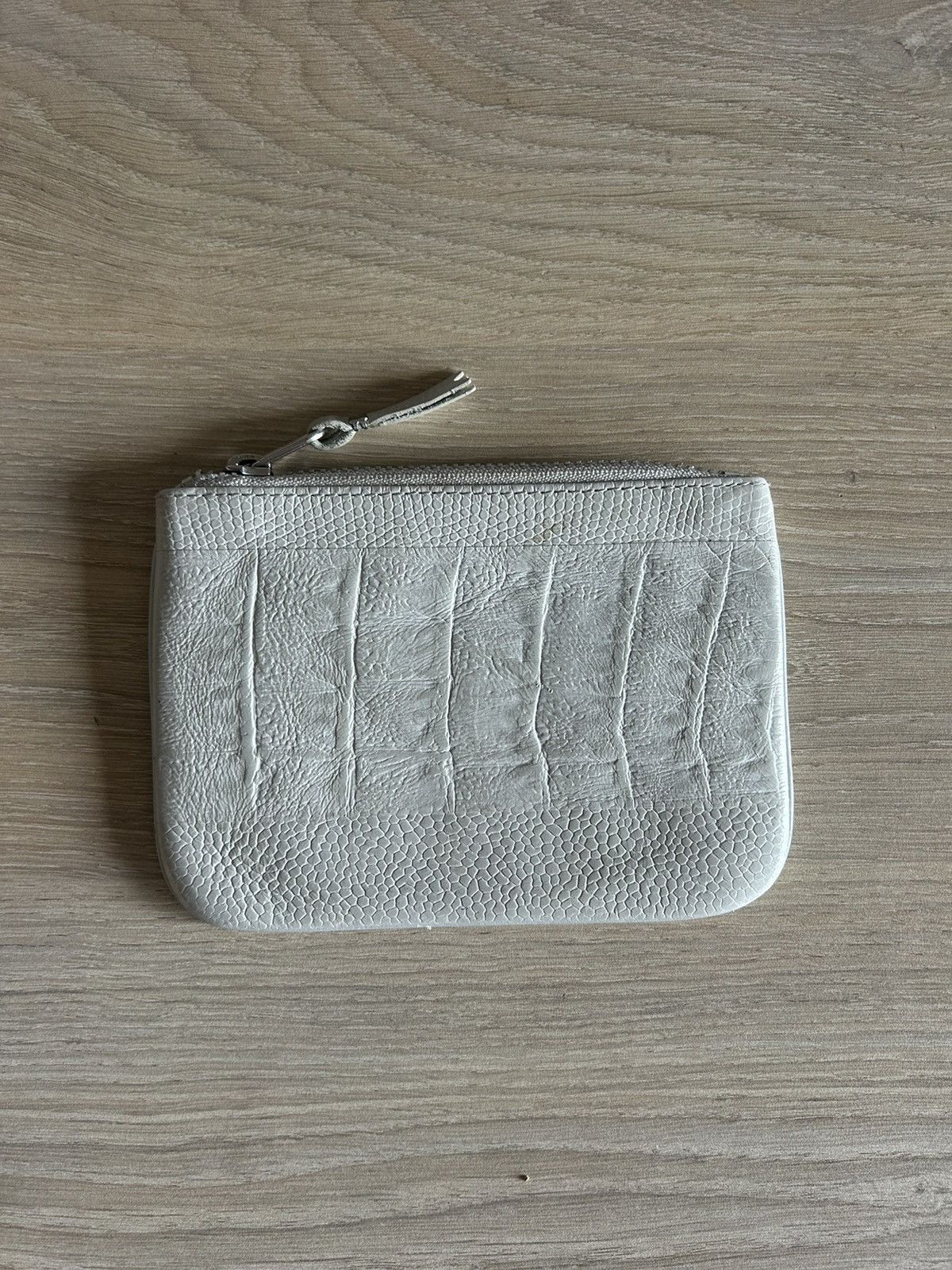 Comme des Garcons White Snakeskin Leather Wallet Size ONE SIZE - 1 Thumbnail