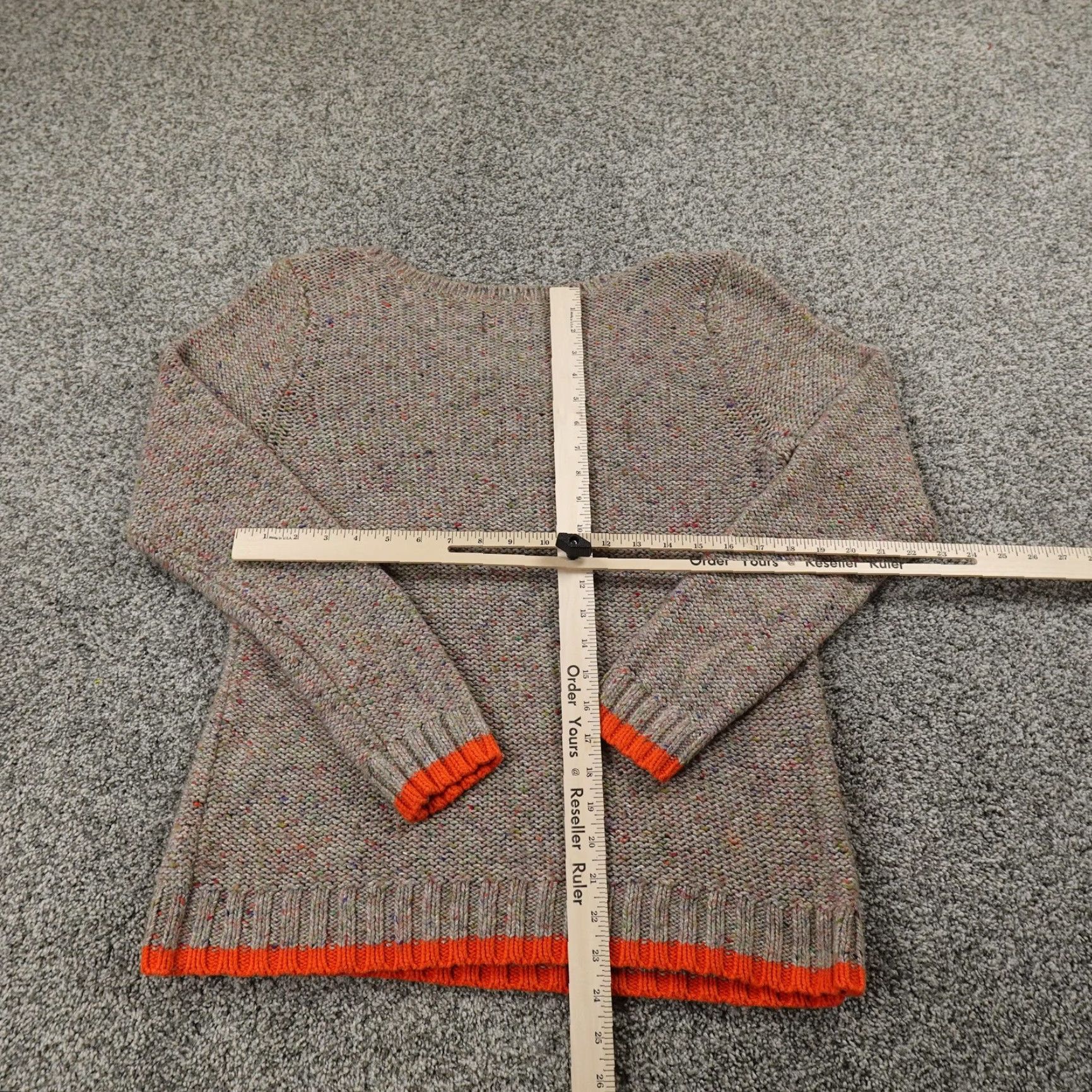 American Eagle Outfitters American Eagle Sweater Womens L Gray Silk Wool Cable Knit Crewneck Sweat er Size L / US 10 / IT 46 - 5 Thumbnail