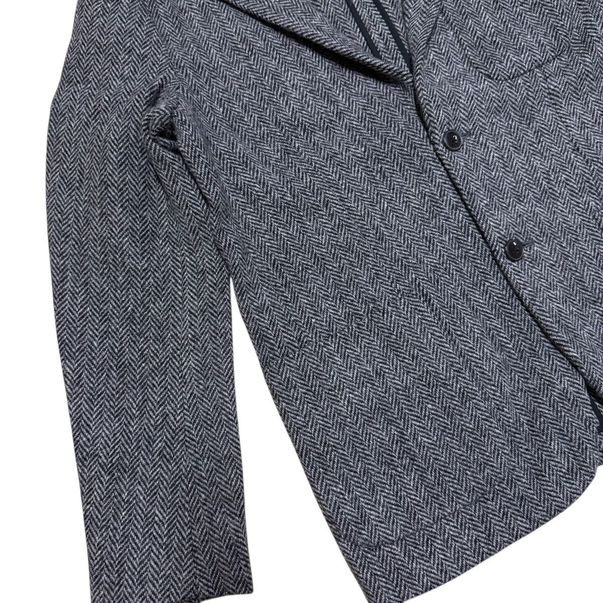 Harris Tweed Harris Tweed Tomorrowland Wool Minimalist Blazer Size 42R - 4 Thumbnail