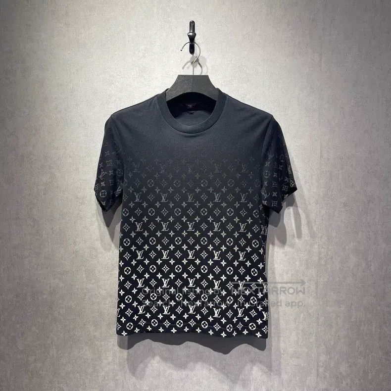 Louis Vuitton Gradient logo round neck short sleeve