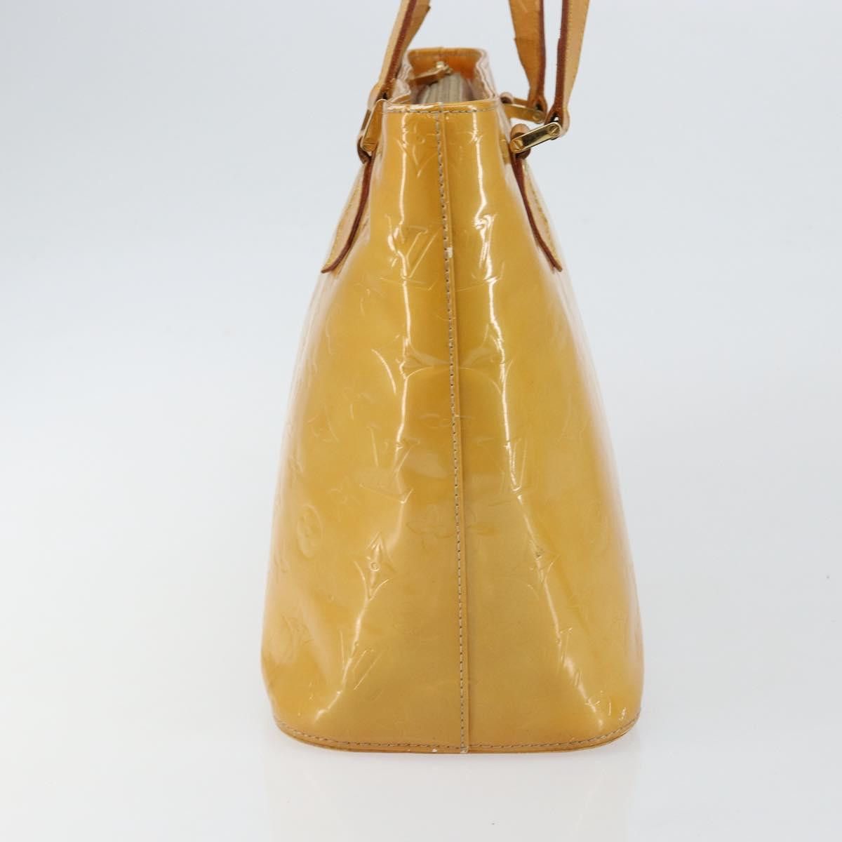 Louis Vuitton LOUIS VUITTON Monogram Vernis Houston Hand Bag Beige M91004 Size ONE SIZE - 5 Thumbnail