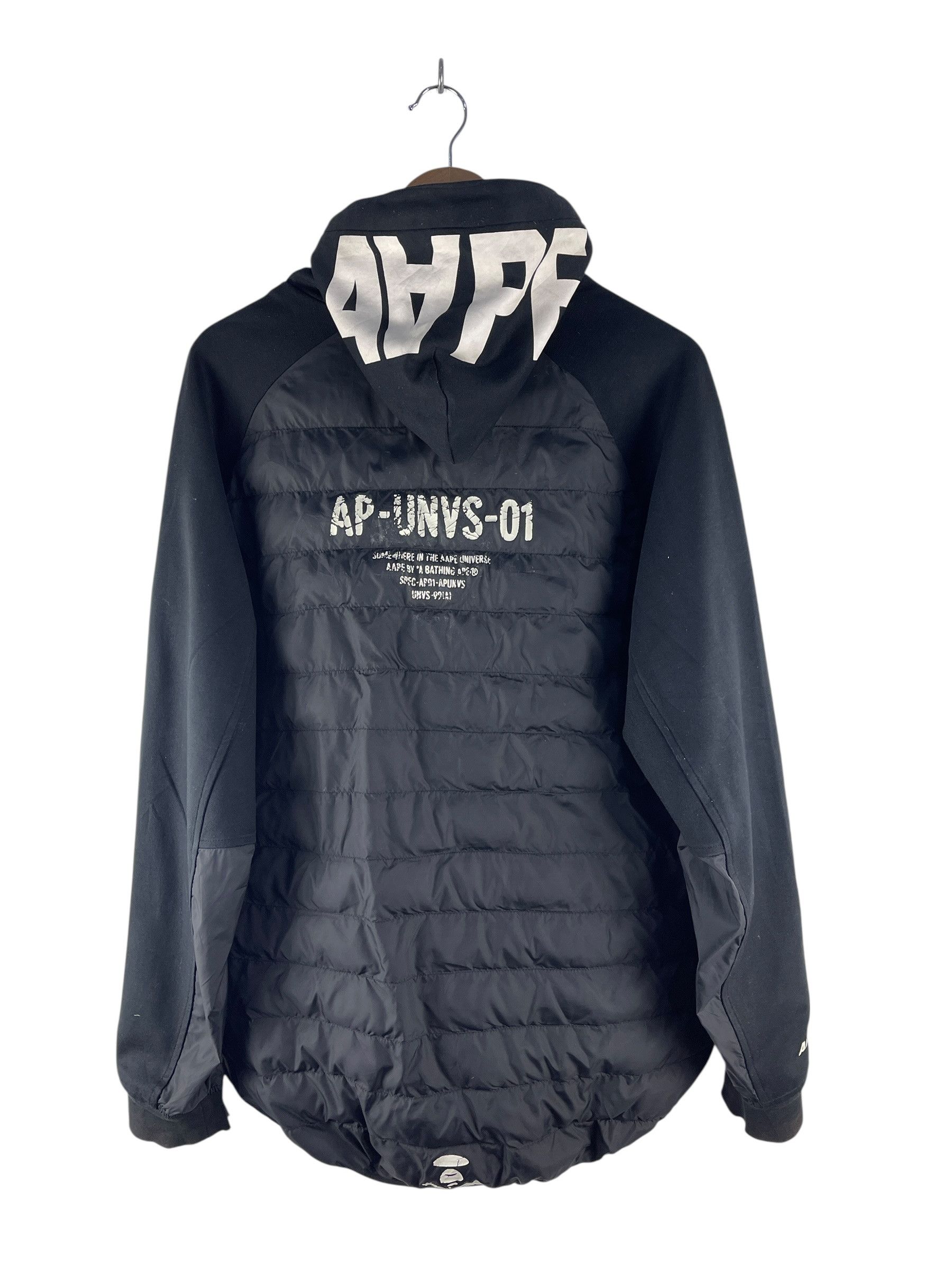 Bape AAPE BY A BATHING APE APUNVS Hybrid Quilted Hoodie Jacket Size US XL / EU 56 / 4 - 3 Thumbnail
