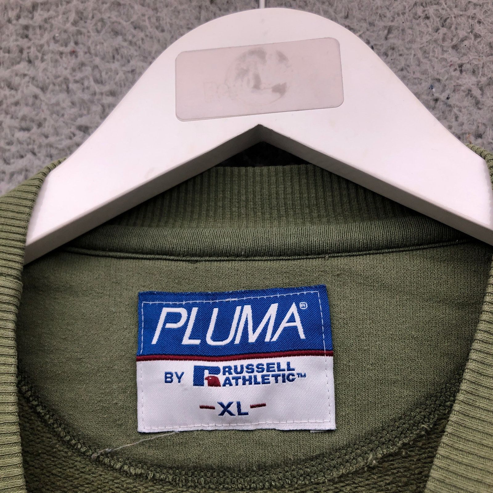 Russell Athletic VTG Russell Athletic Pluma Olive Green Sweatshirt Mens XL Size US XL / EU 56 / 4 - 3 Thumbnail