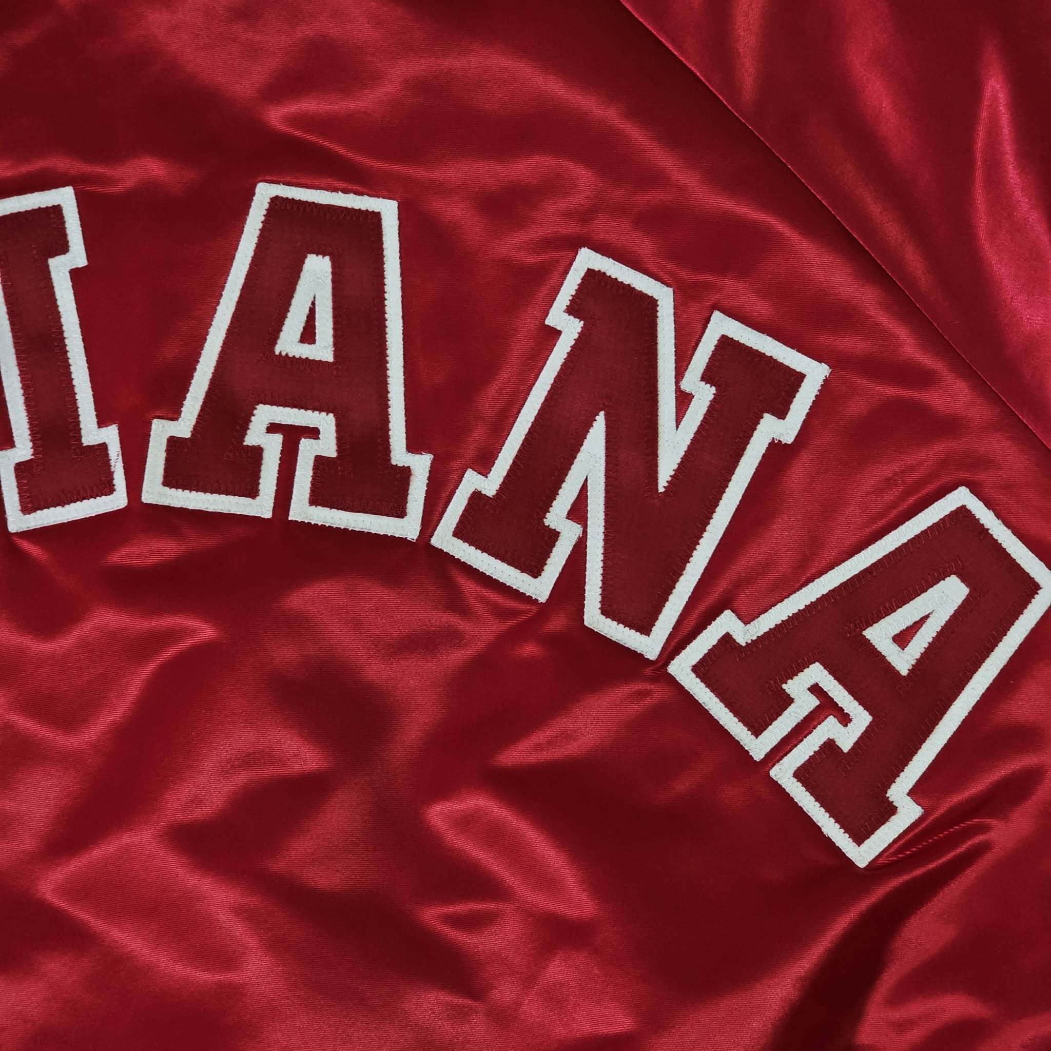 Chalk Line Indiana Hoosiers Vintage 80s Chalk Line Satin Bomber Jacket Size US XL / EU 56 / 4 - 7 Thumbnail