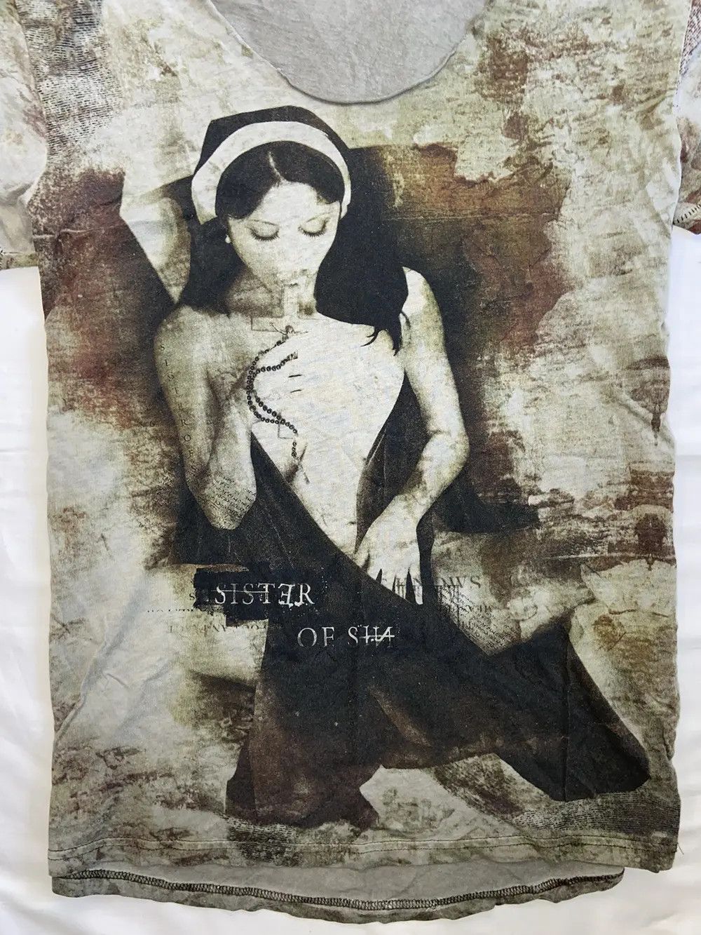 Affliction 🔞RARE VINTAGE NUN DEVIL TEE T SHIRT Y2K HELL AFFLICTION GOD Size US L / EU 52-54 / 3 - 14 Thumbnail