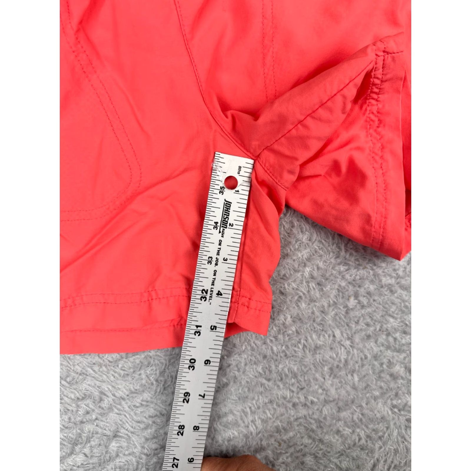 Pinko Columbia Shorts Womens Small Pink Sweat Elastic Waist Drawstring 100% Nylon Slim Regular Fit Casual Activewear Travel Womens Size 28" / US 6 / IT 42 - 6 Thumbnail