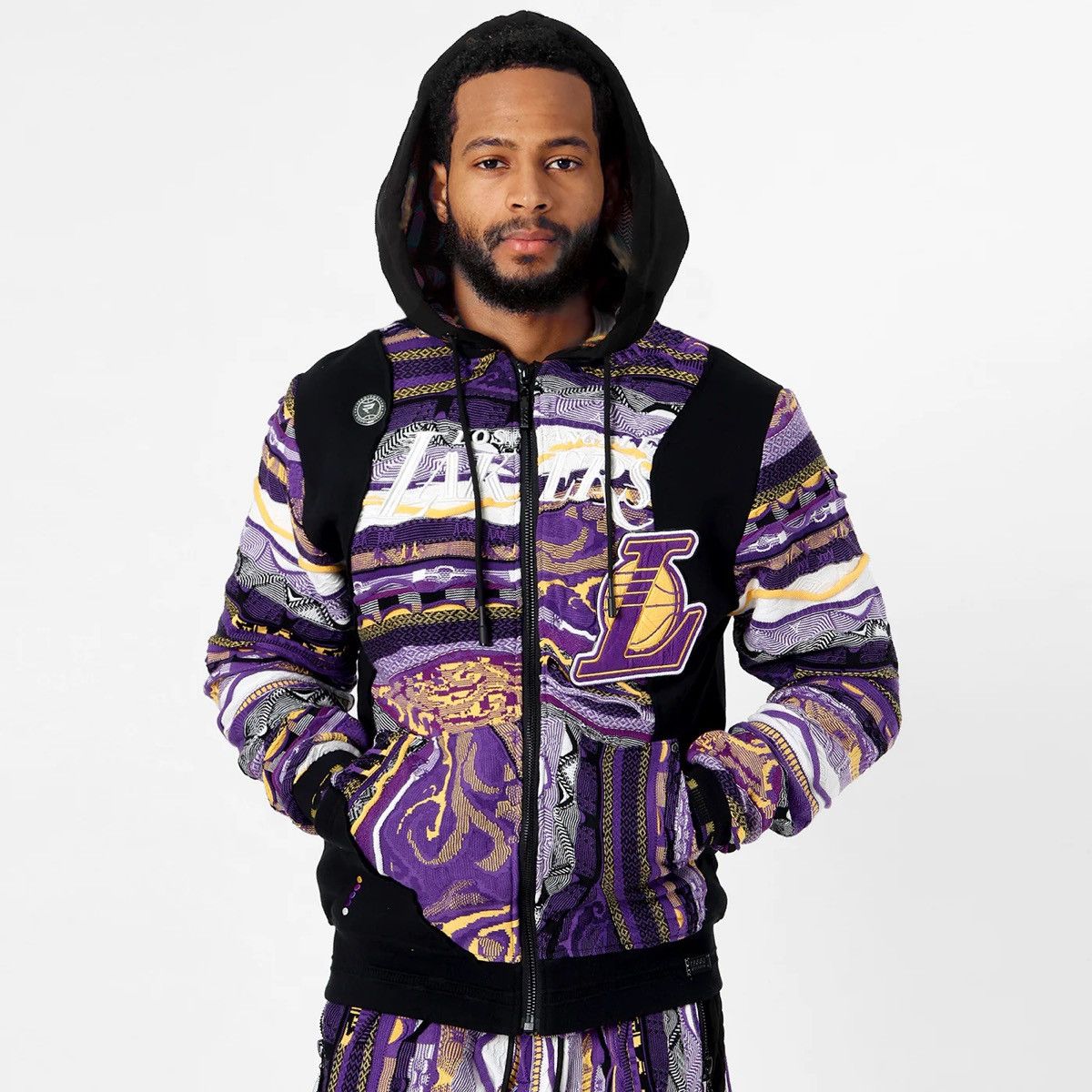 Coogi Lakers COOGI X NBA X Protege - Lakers Full Zip Hoody Size US M / EU 48-50 / 2 - 1 Thumbnail