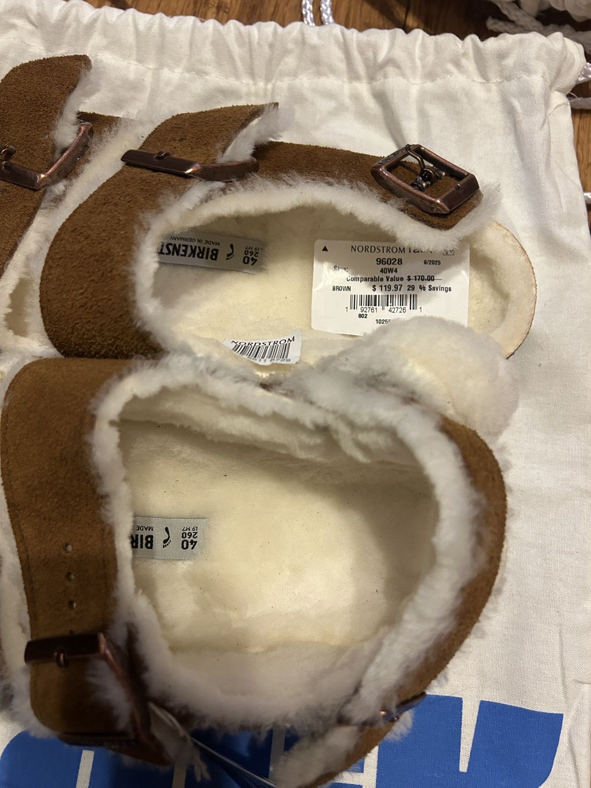 Birkenstock Birkenstock Milano Genuine Shearling Slingback Sandal Size US 10 / IT 40 - 4 Thumbnail