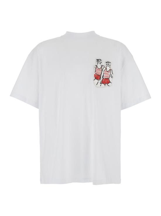 MSGM MSGM Men Tops 3840MM14025700201 White Size US L / EU 52-54 / 3 - 1 Thumbnail