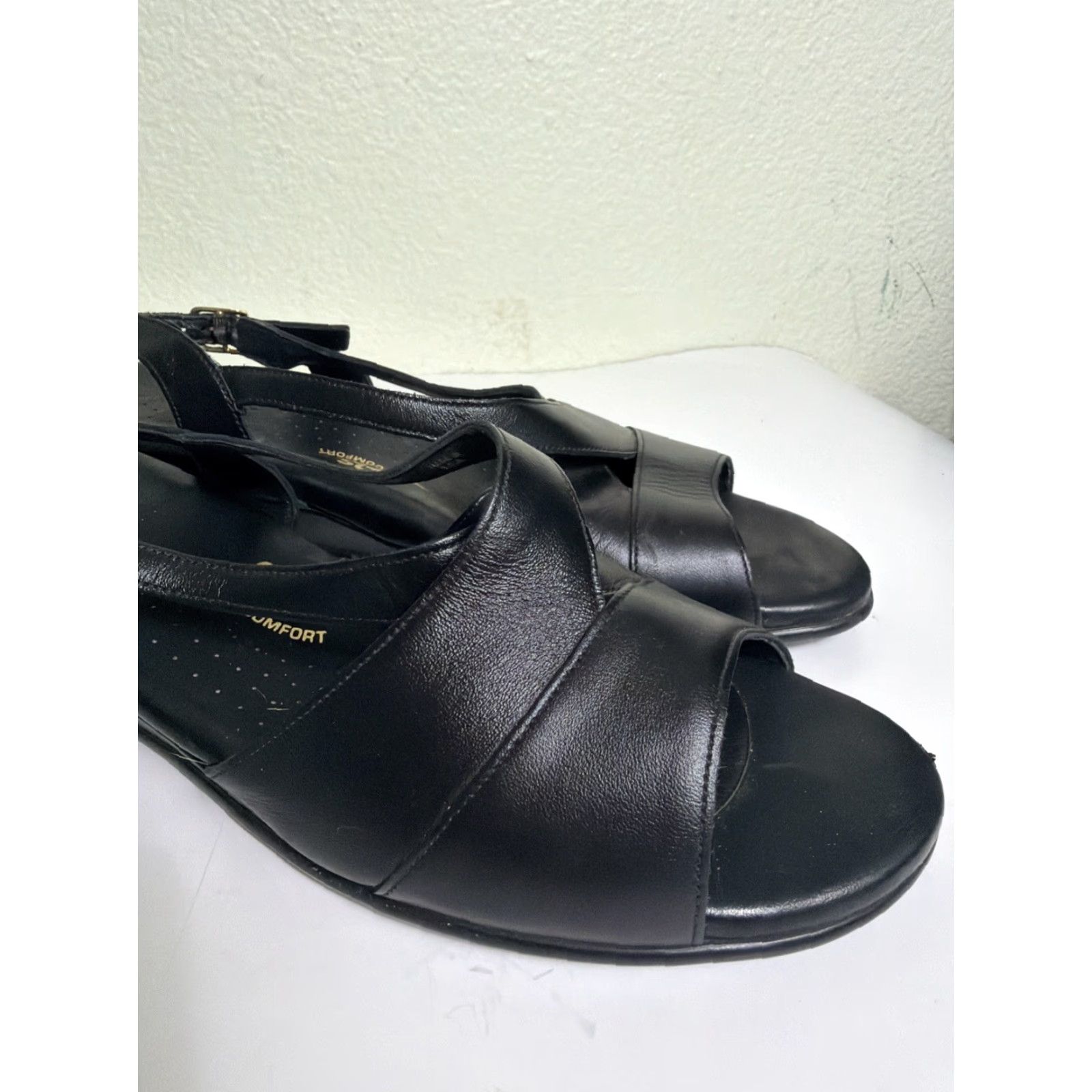 SAS SAS Women's Caress Sandal Open Toe Leather Slingback Black Size 12m Size US 12 / IT 42 - 3 Thumbnail