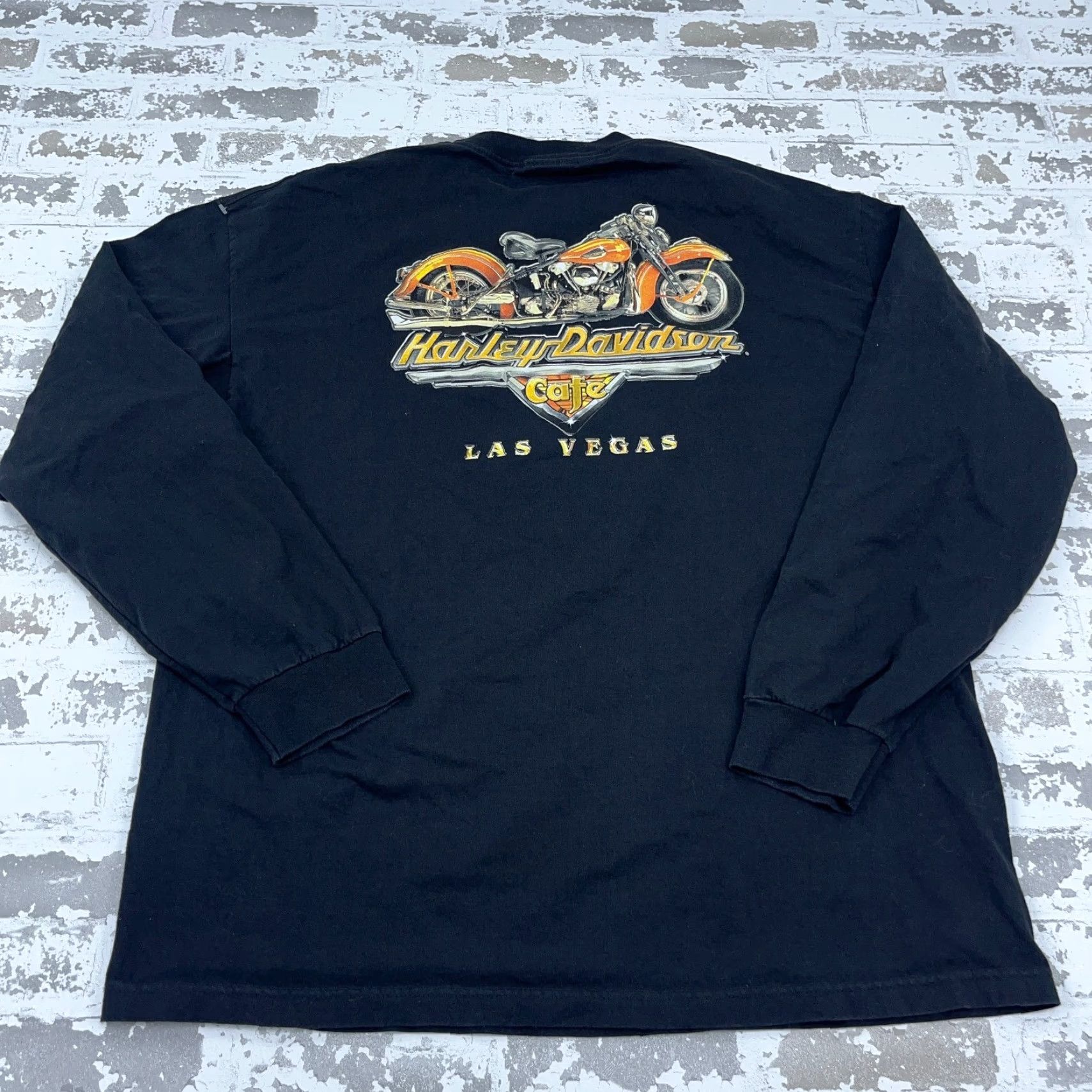 Harley Davidson Harley-Davidson Shirt Men XXL Black Long Sleeve Tee Motorcycle Screaming Eagle Size US XXL / EU 58 / 5 - 6 Thumbnail