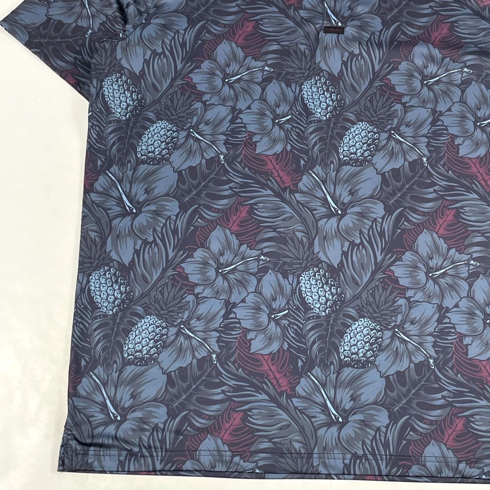 Vintage F King Golf Polo Shirt Mens Large Blue Tropic Twilight Floral Hawaiian Golfing Size US L / EU 52-54 / 3 - 5 Thumbnail